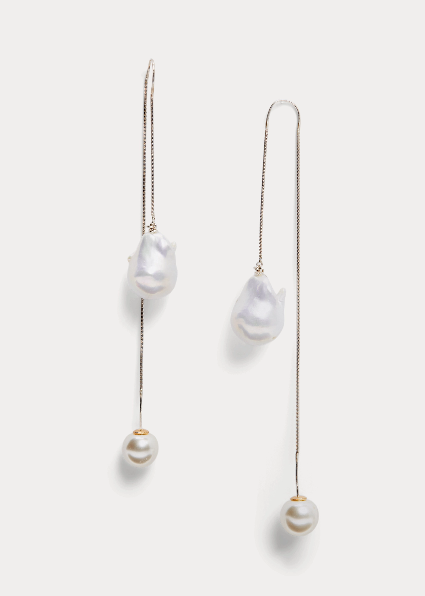 Threader Pearl Earrings