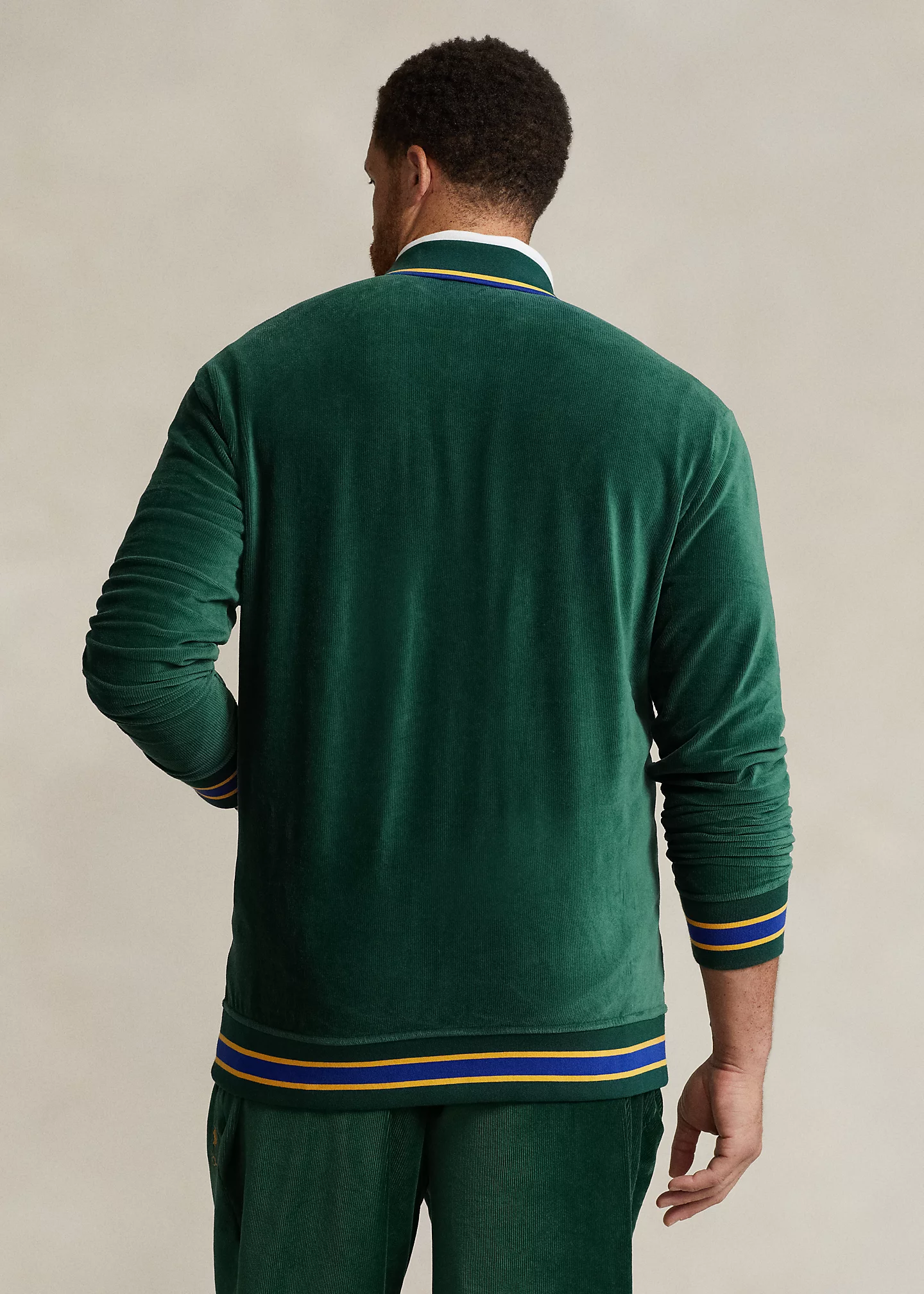 Knit Corduroy Track Jacket