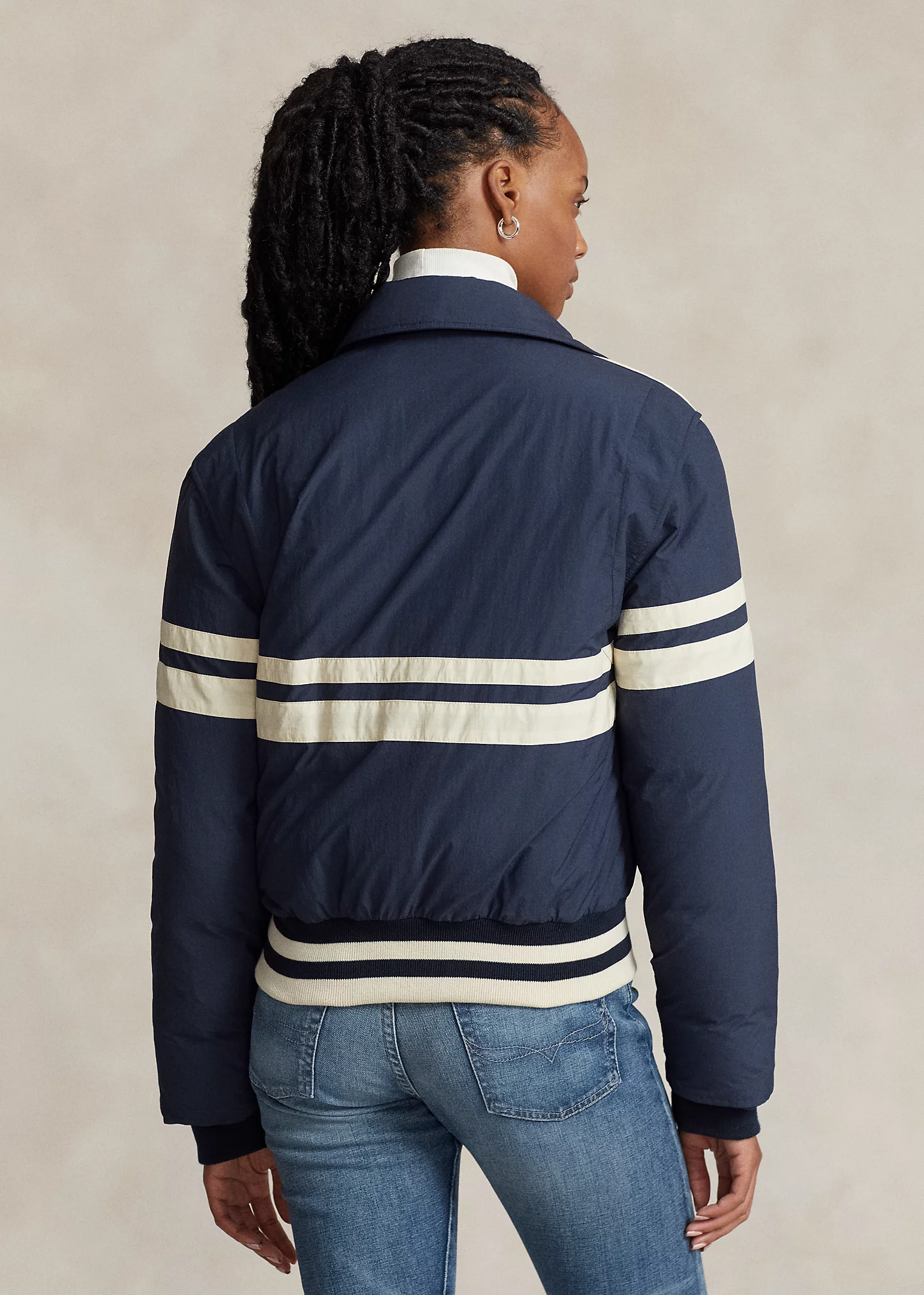 Water-Repellent Down Flight Jacket