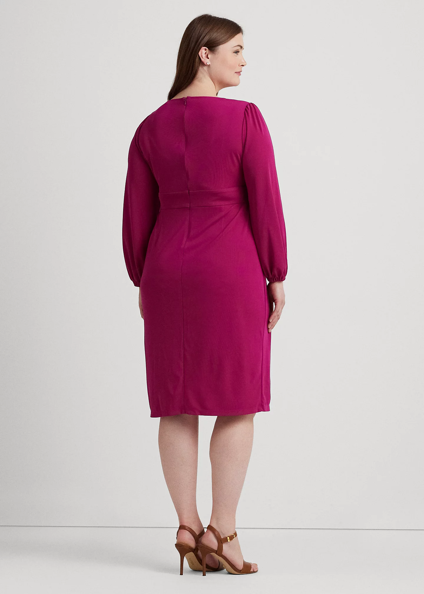 Twist-Front Jersey Cutout Dress