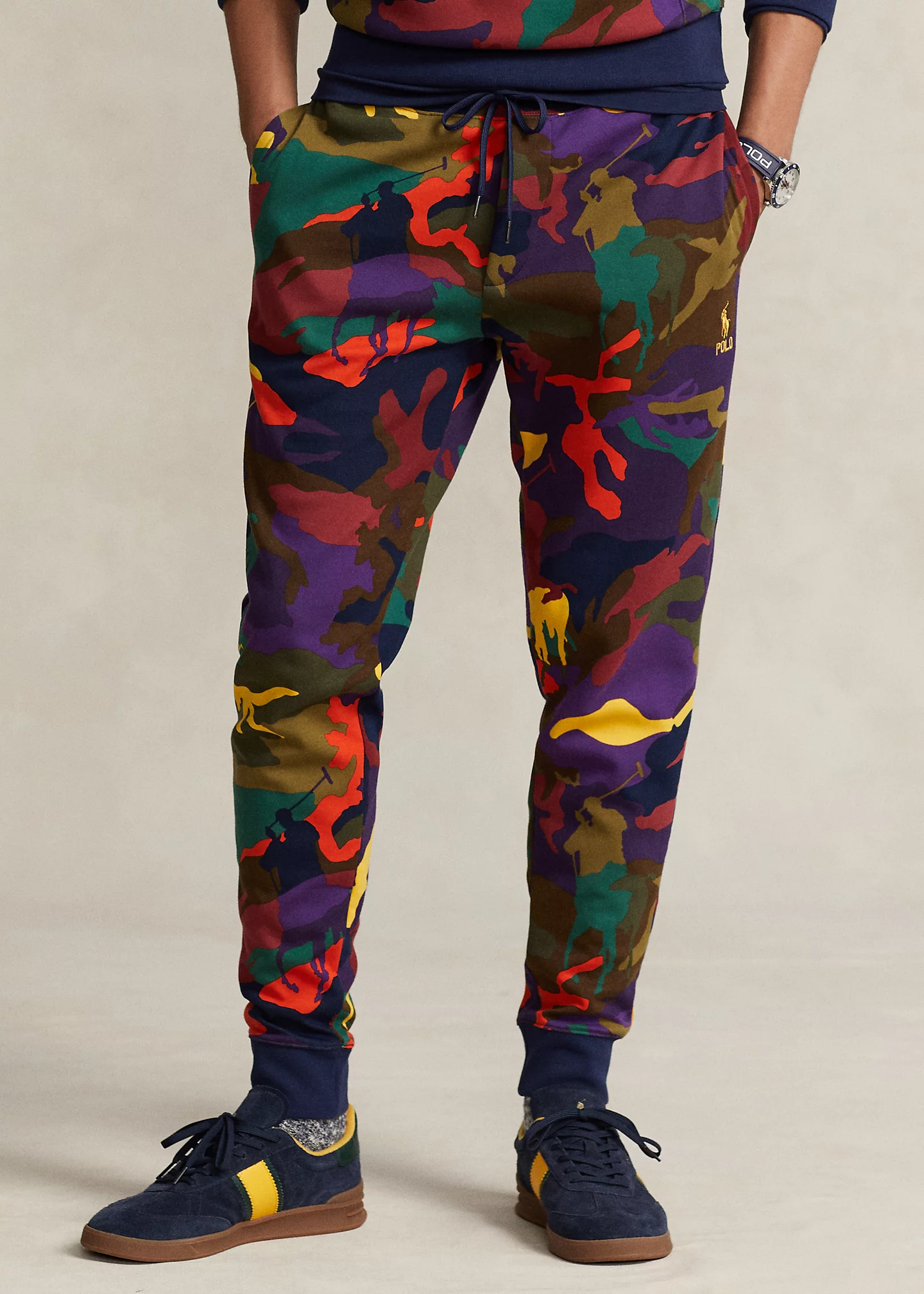 Polo Pony Camo Double-Knit Jogger Pant