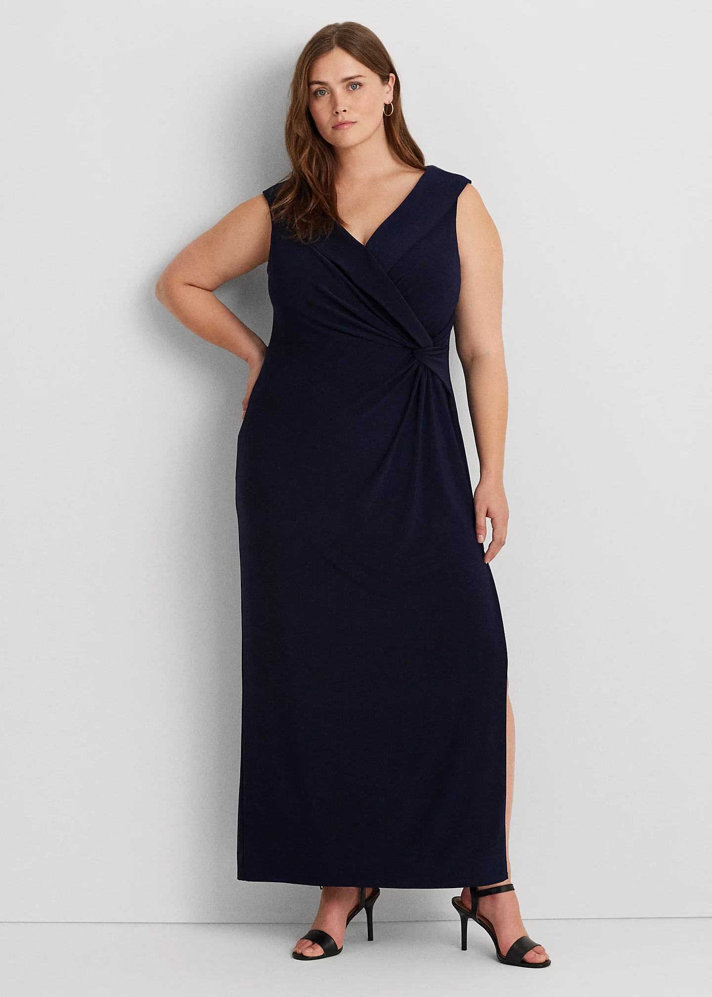 Jersey Off-the-Shoulder Gown