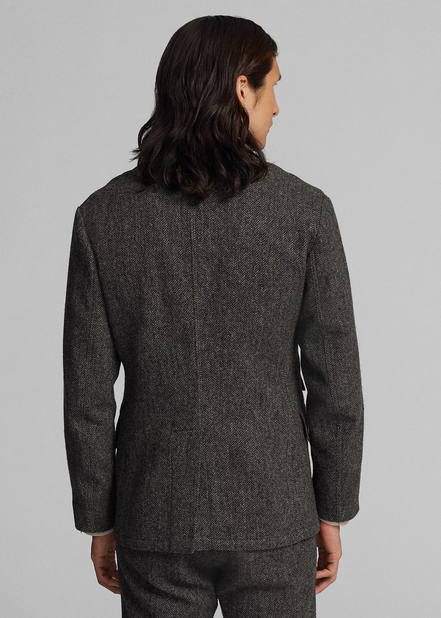 Unconstructed Herringbone Sport Coat