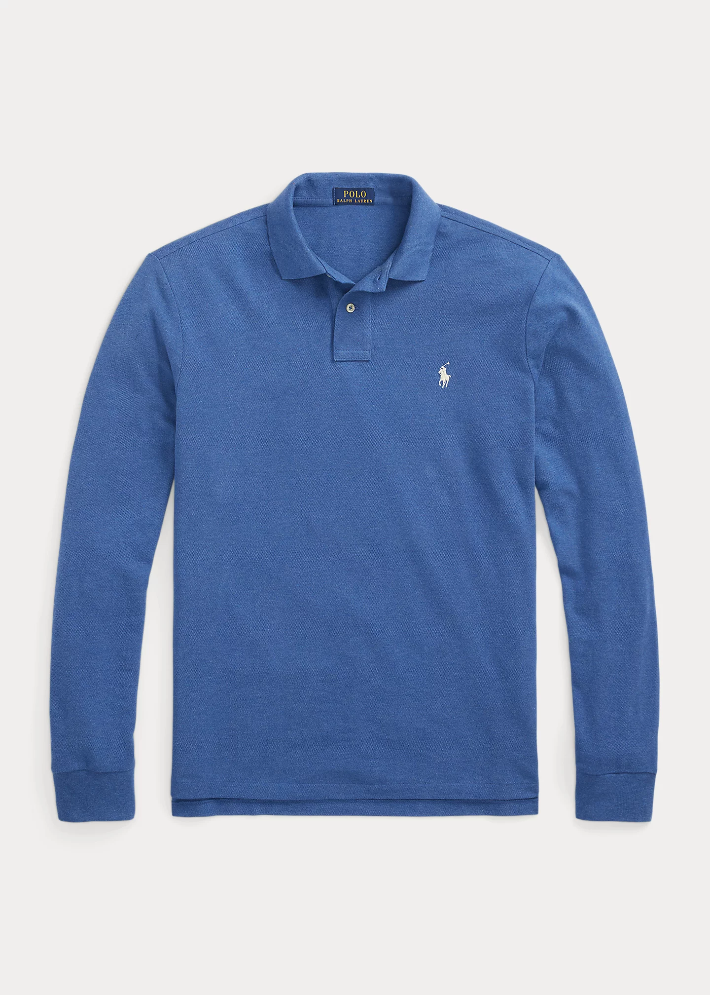 Mesh Long-Sleeve Polo Shirt �C All Fits