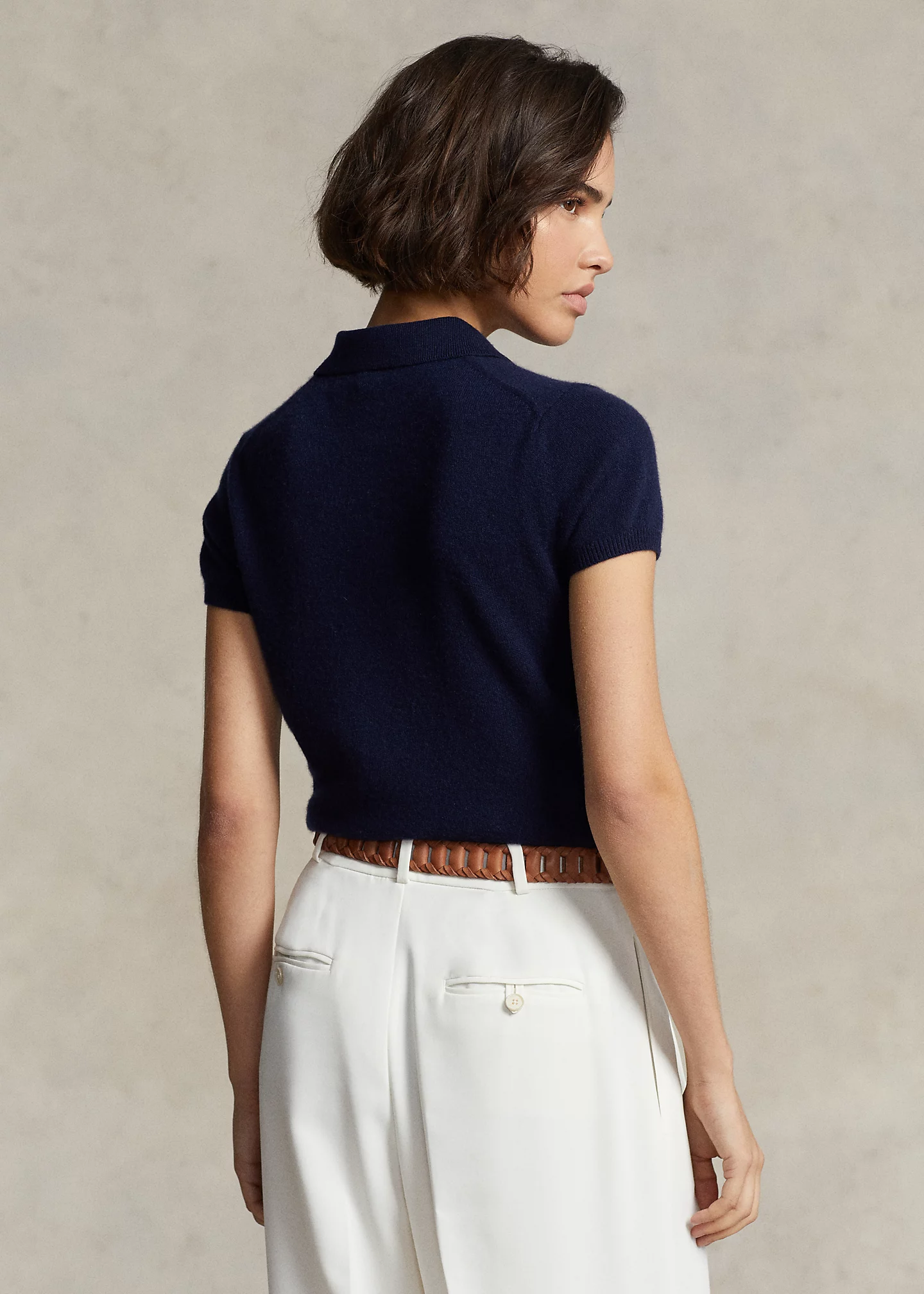 Slim Fit Cashmere Polo Shirt