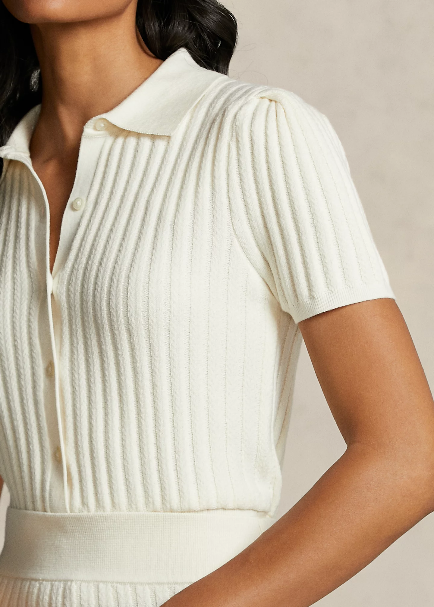The Spelman Collection Knit Polo Sweater