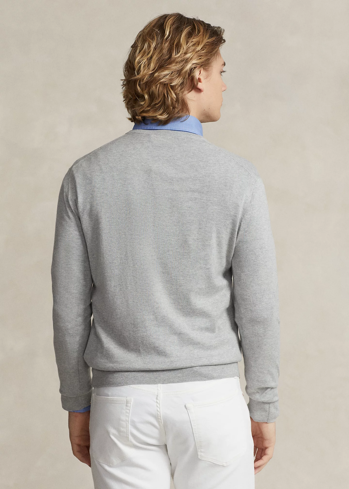 Cotton V-Neck Sweater