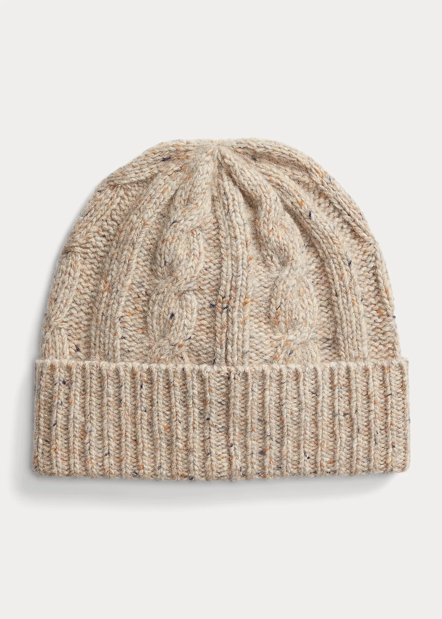 Cable-Knit Wool-Blend Beanie