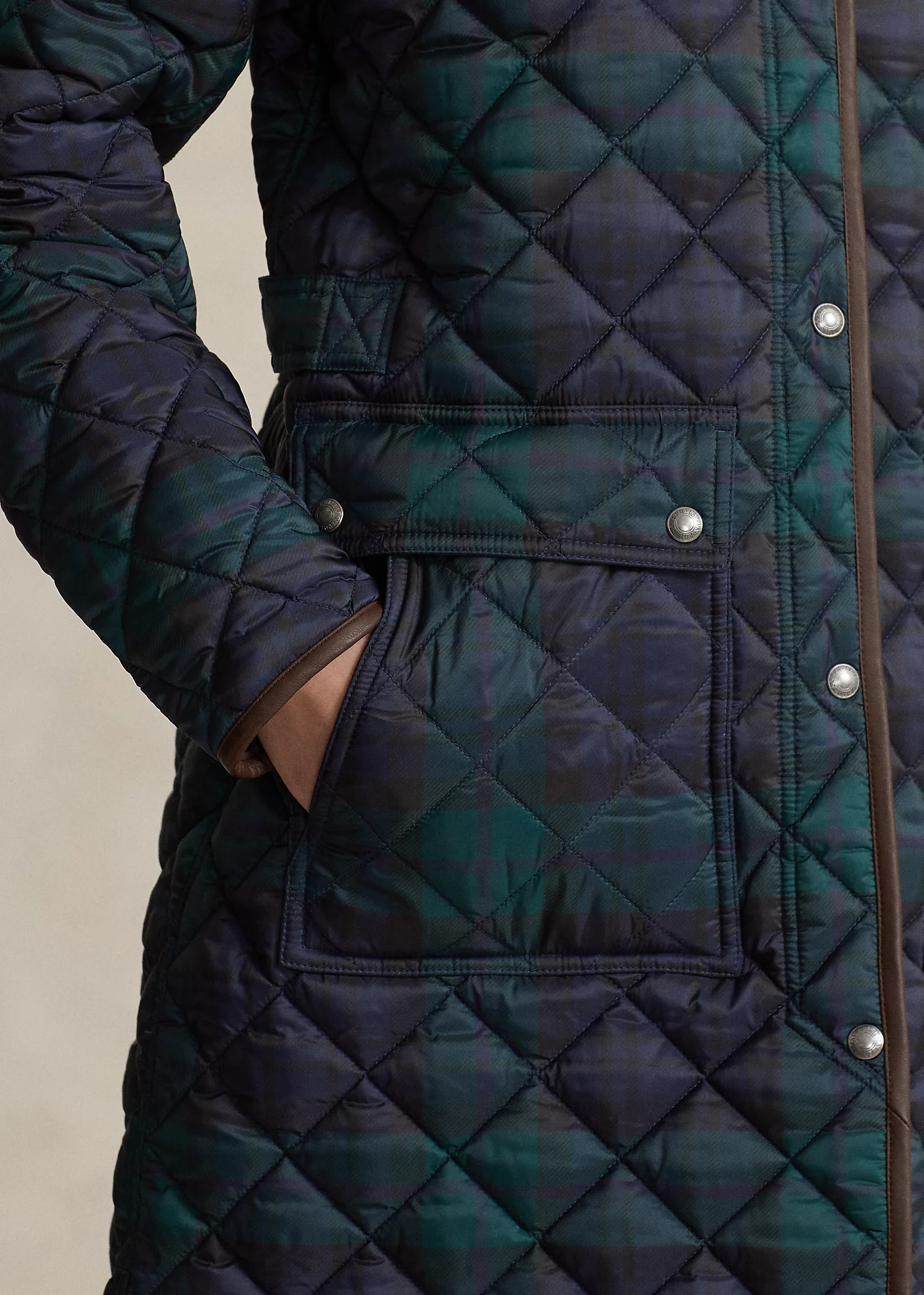 Reversible Water-Repellent Quilted Coat