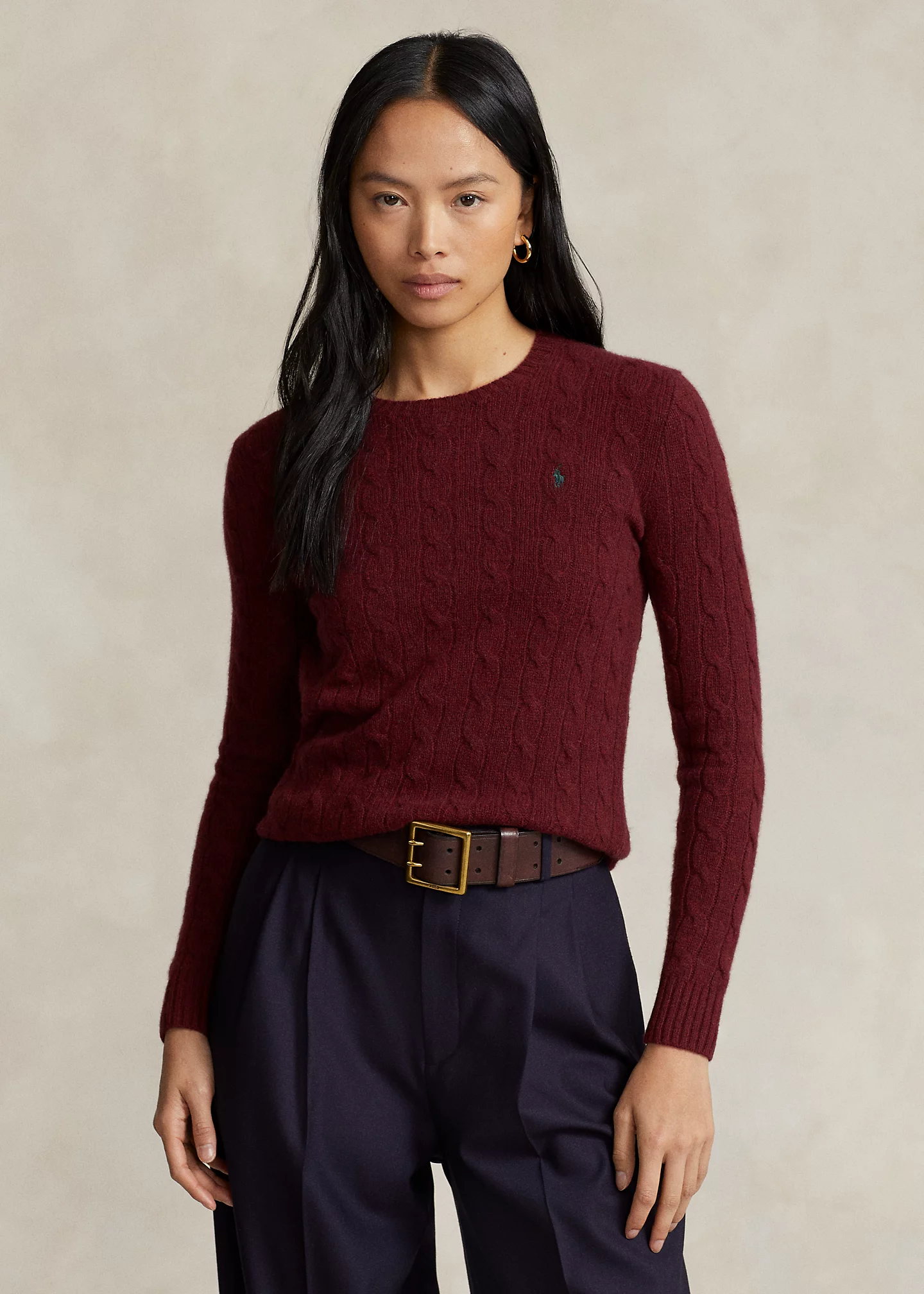 Cable-Knit Wool-Cashmere Sweater