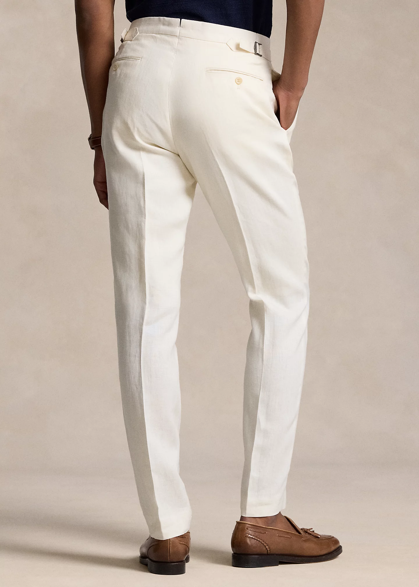 Pleated Linen Trouser