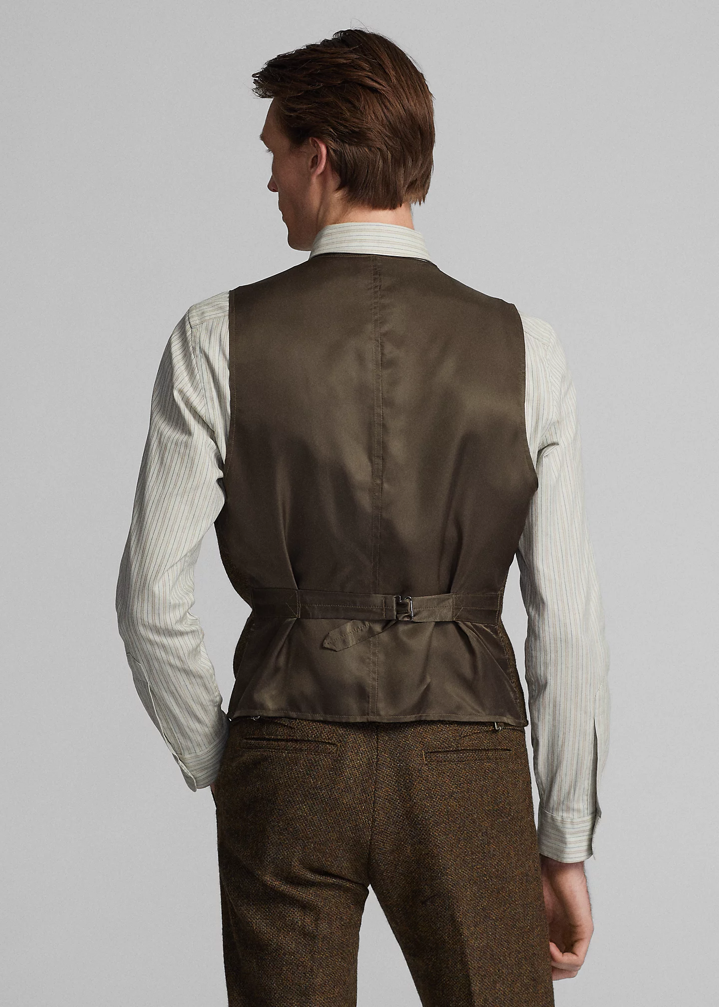 Wool Tweed Notch-Lapel Vest