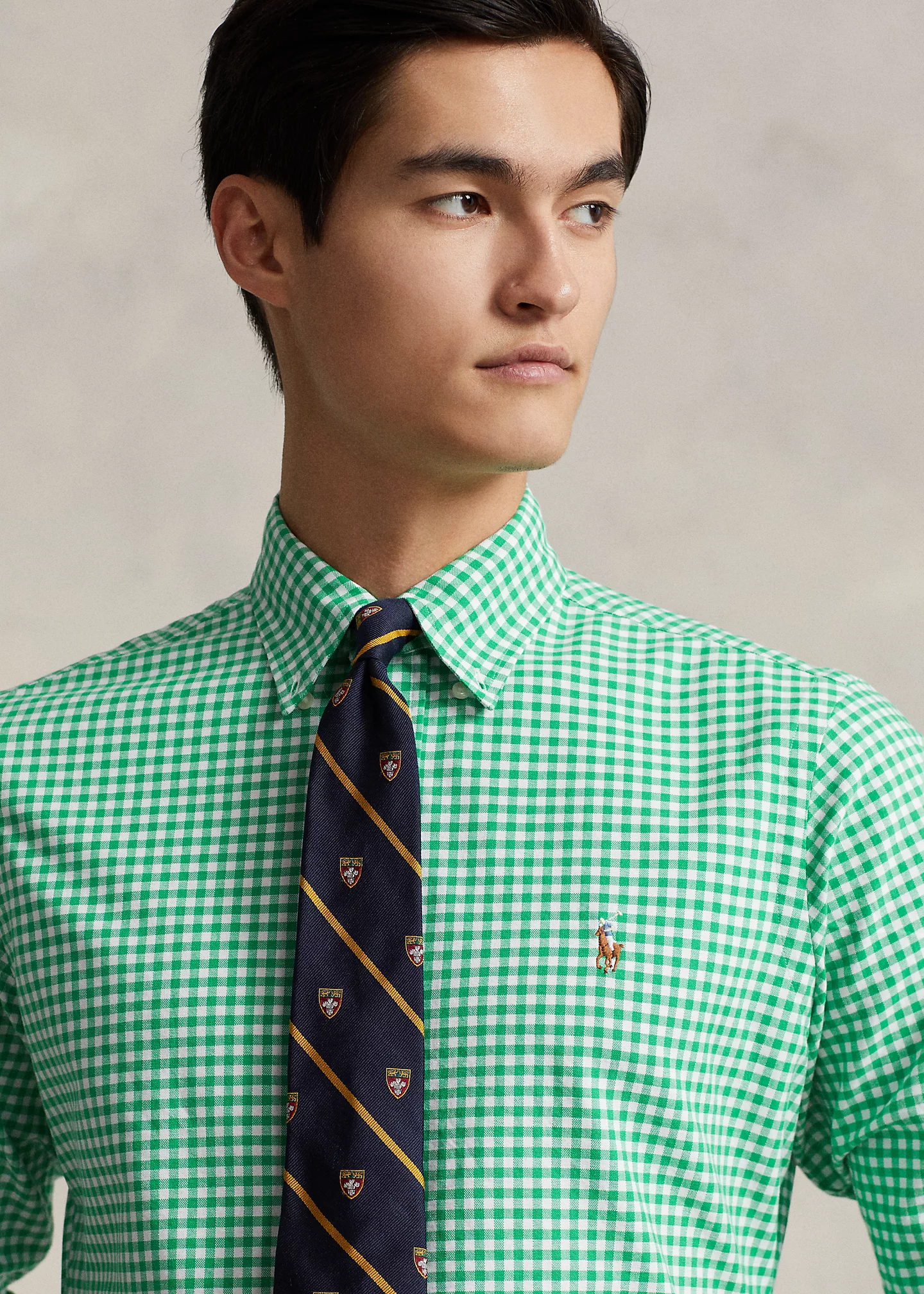 Classic Fit Gingham Oxford Shirt