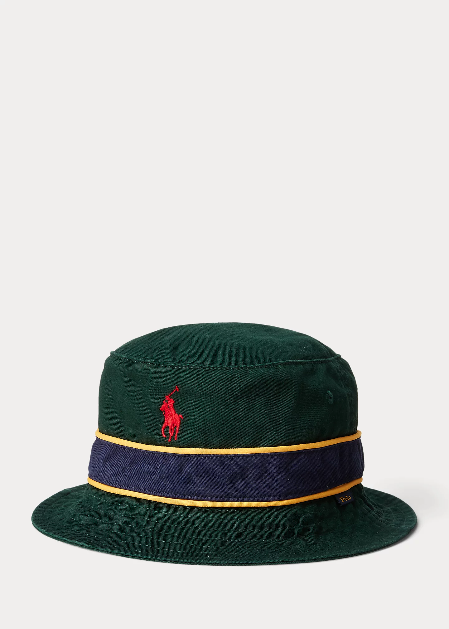 Color-Blocked Twill Bucket Hat