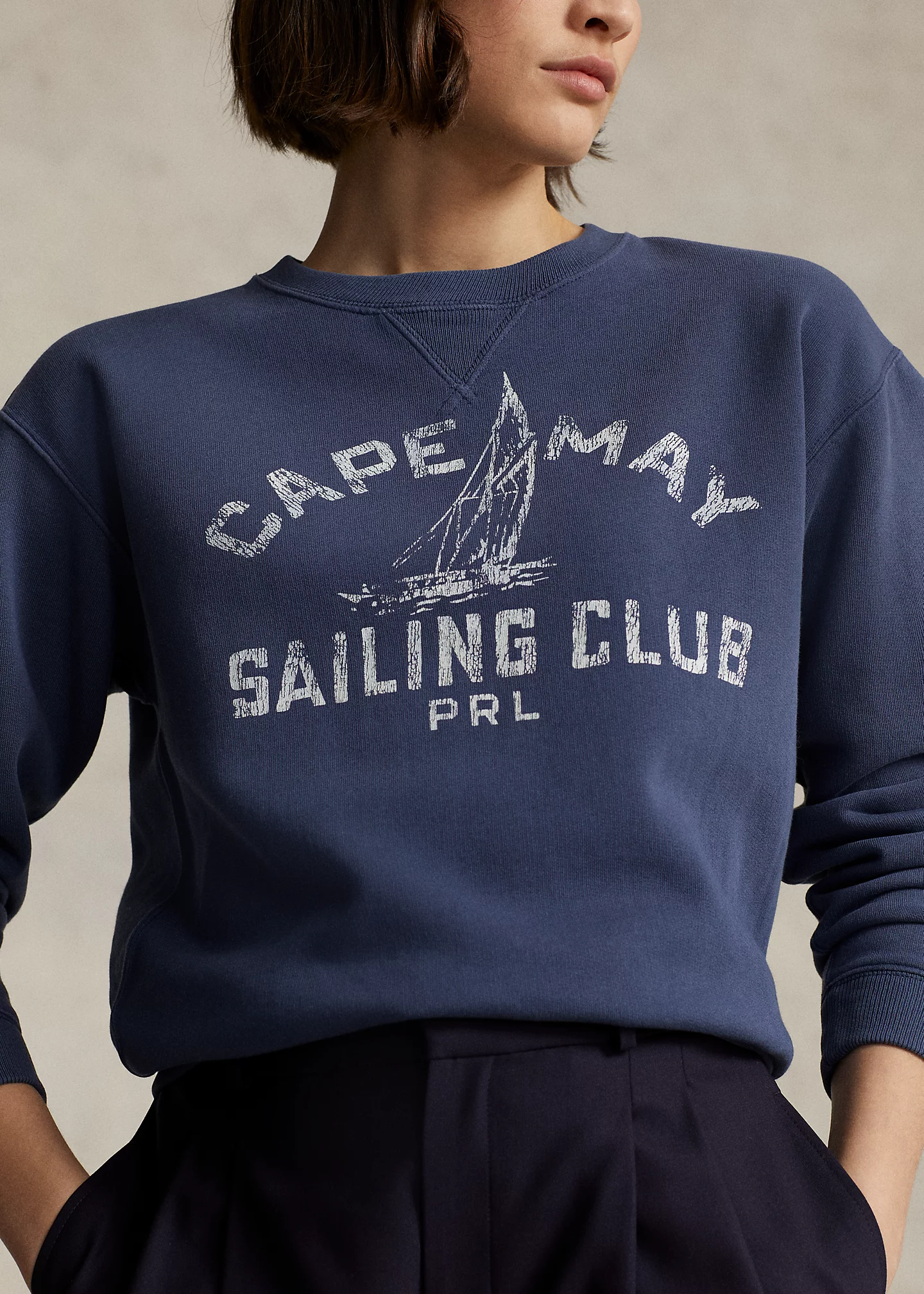 Logo Graphic Fleece Crewneck Sweatshirt