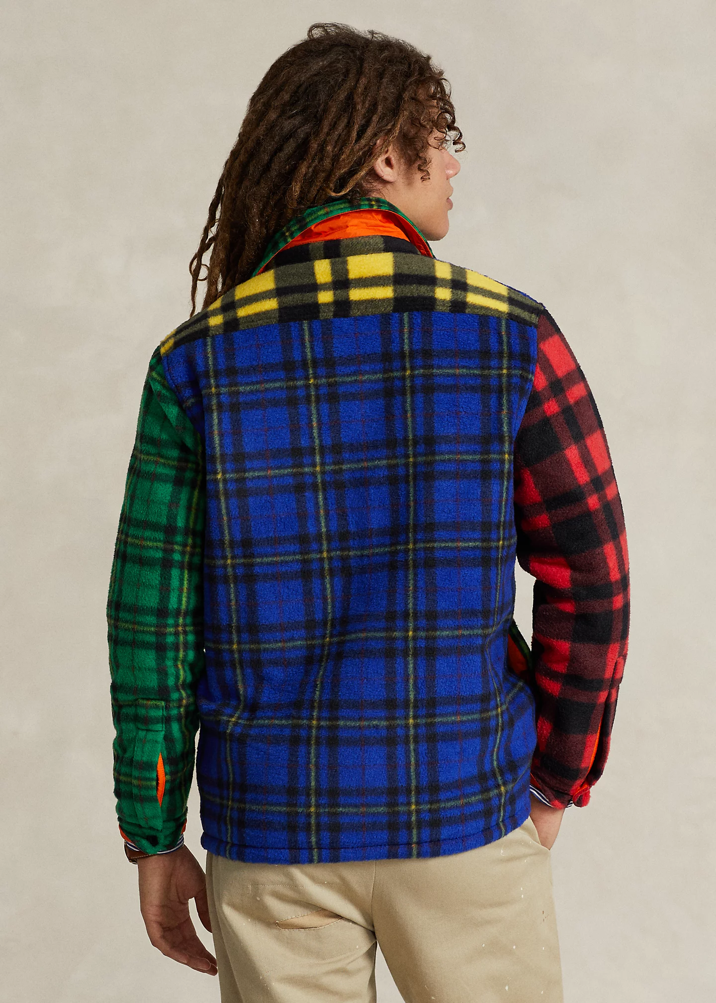 Plaid Brushed Fleece Shirt Jacket