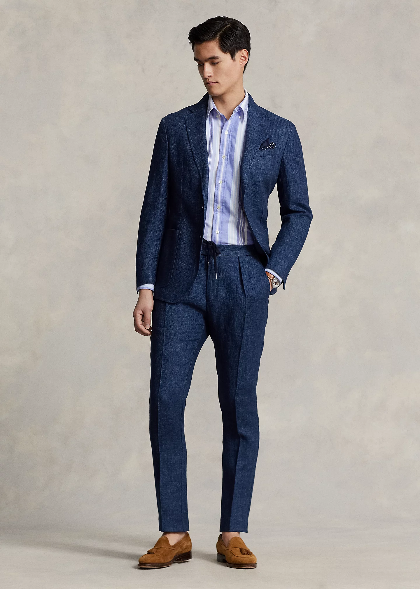 Classic Fit Striped Oxford Shirt