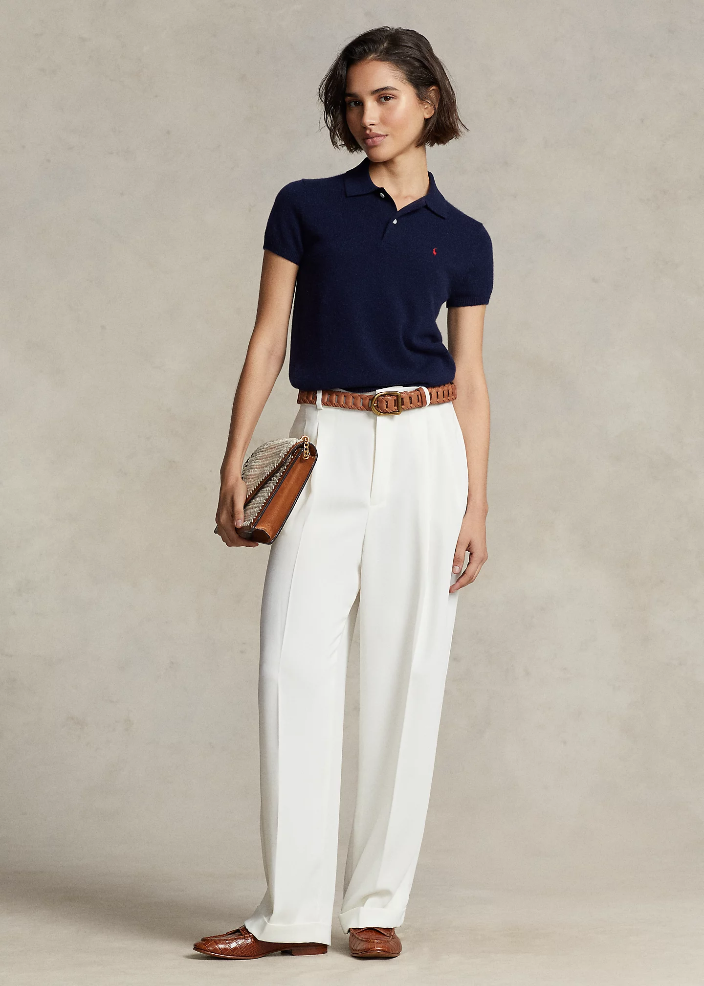 Slim Fit Cashmere Polo Shirt