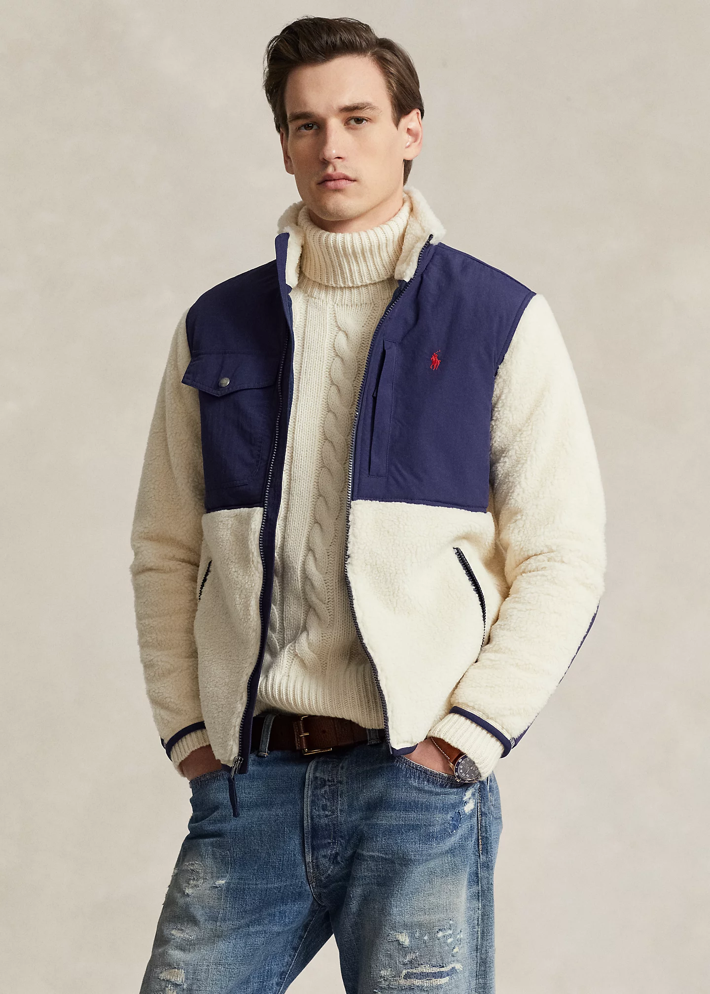 Wind-Blocking Hybrid Jacket