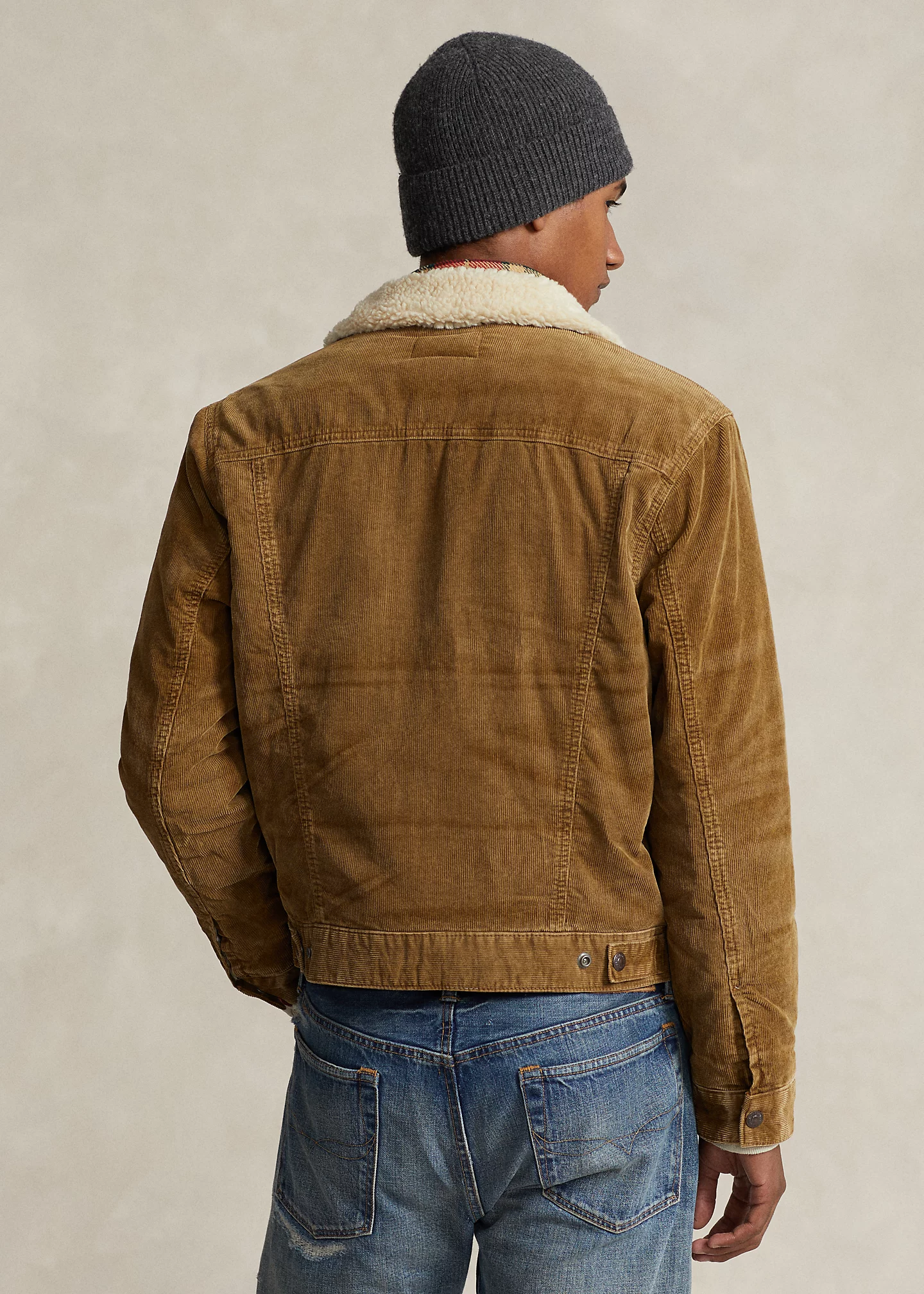 Fleece-Lined Corduroy Trucker Jacket