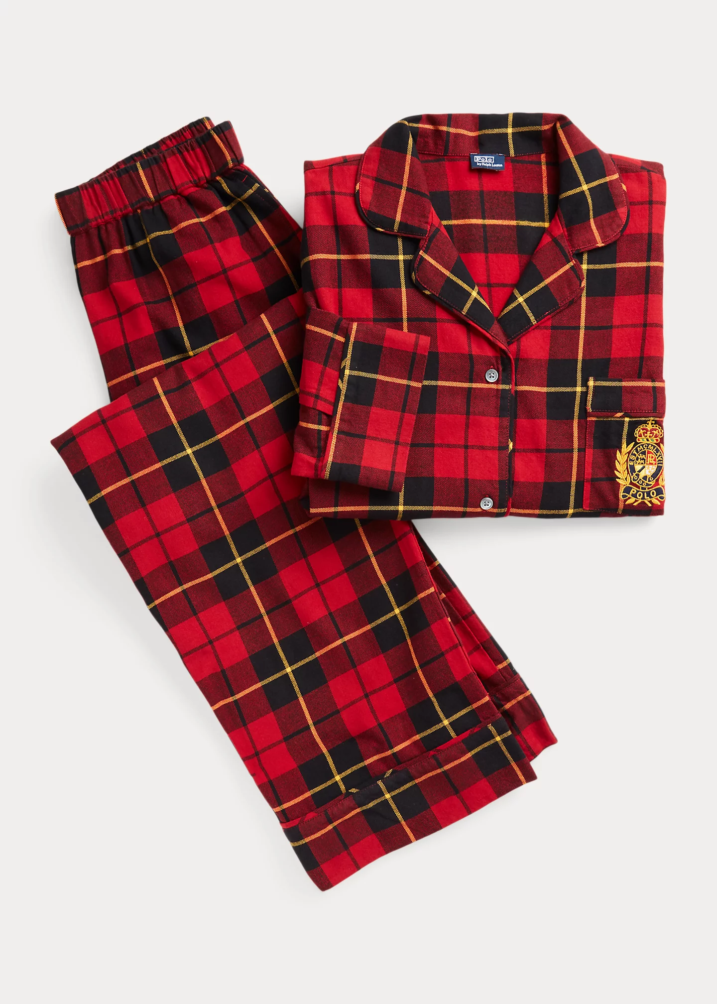 Plaid Flannel Pajama Set