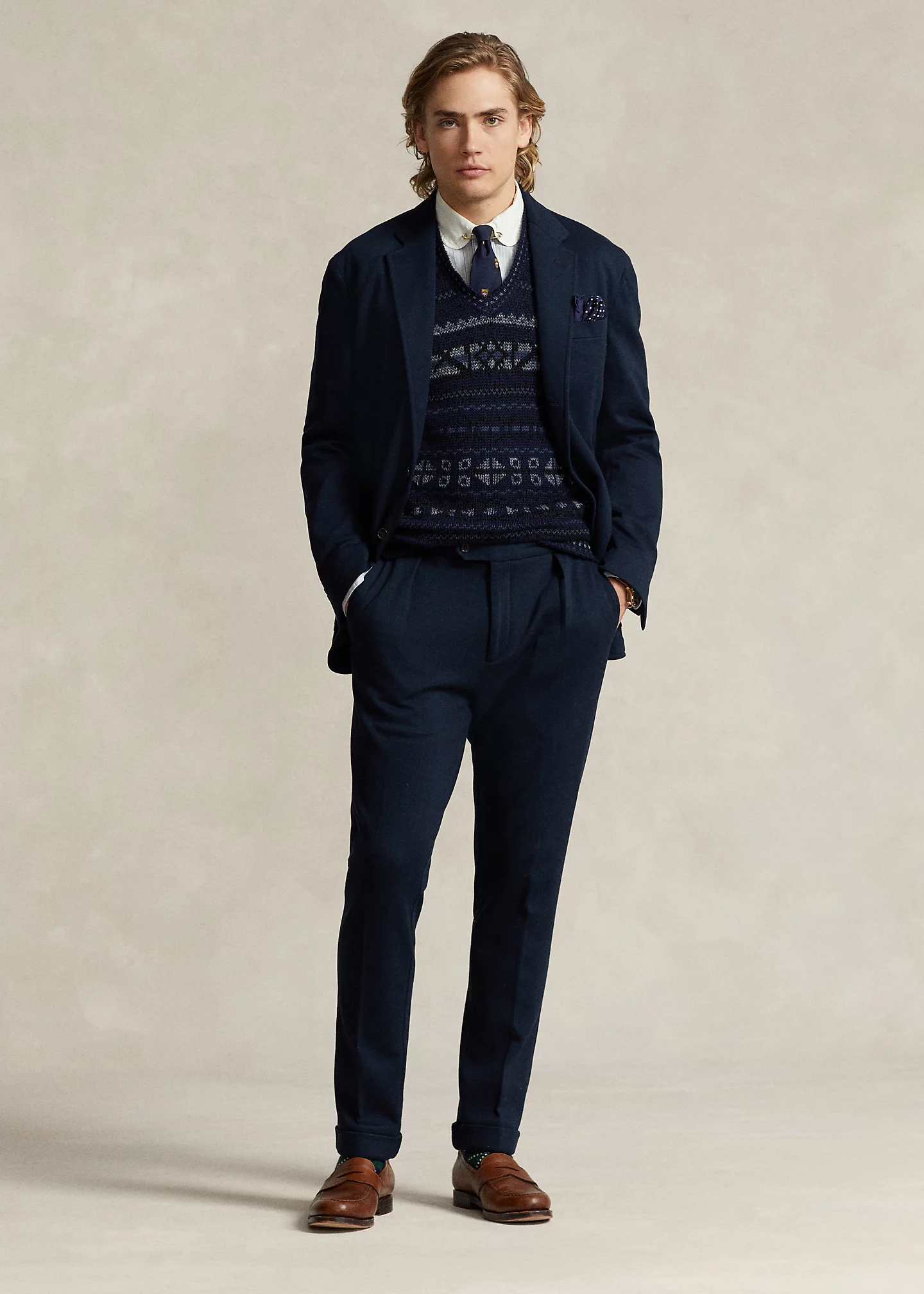 Polo Soft Tailored Knit Mesh Blazer