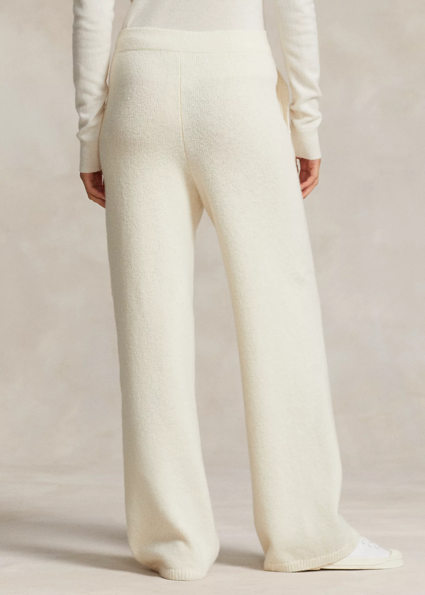 Wool-Cashmere Wide-Leg Sweater Pant