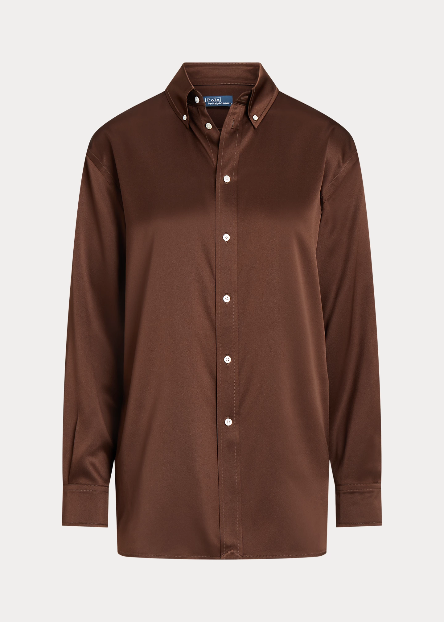 Relaxed Fit Silk Charmeuse Shirt