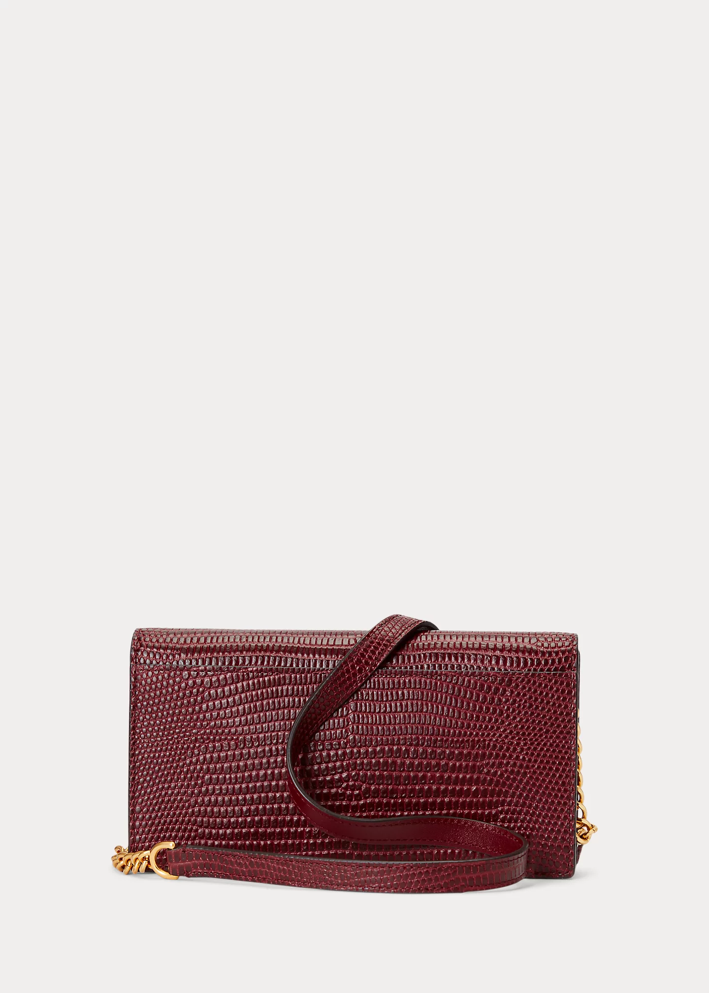 Polo ID Embossed Chain Wallet & Bag