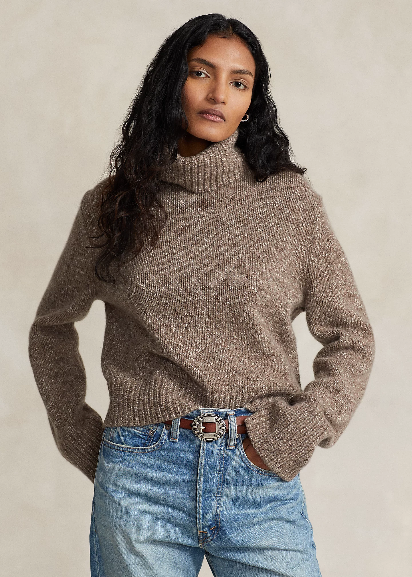 Wool-Cashmere Turtleneck Sweater