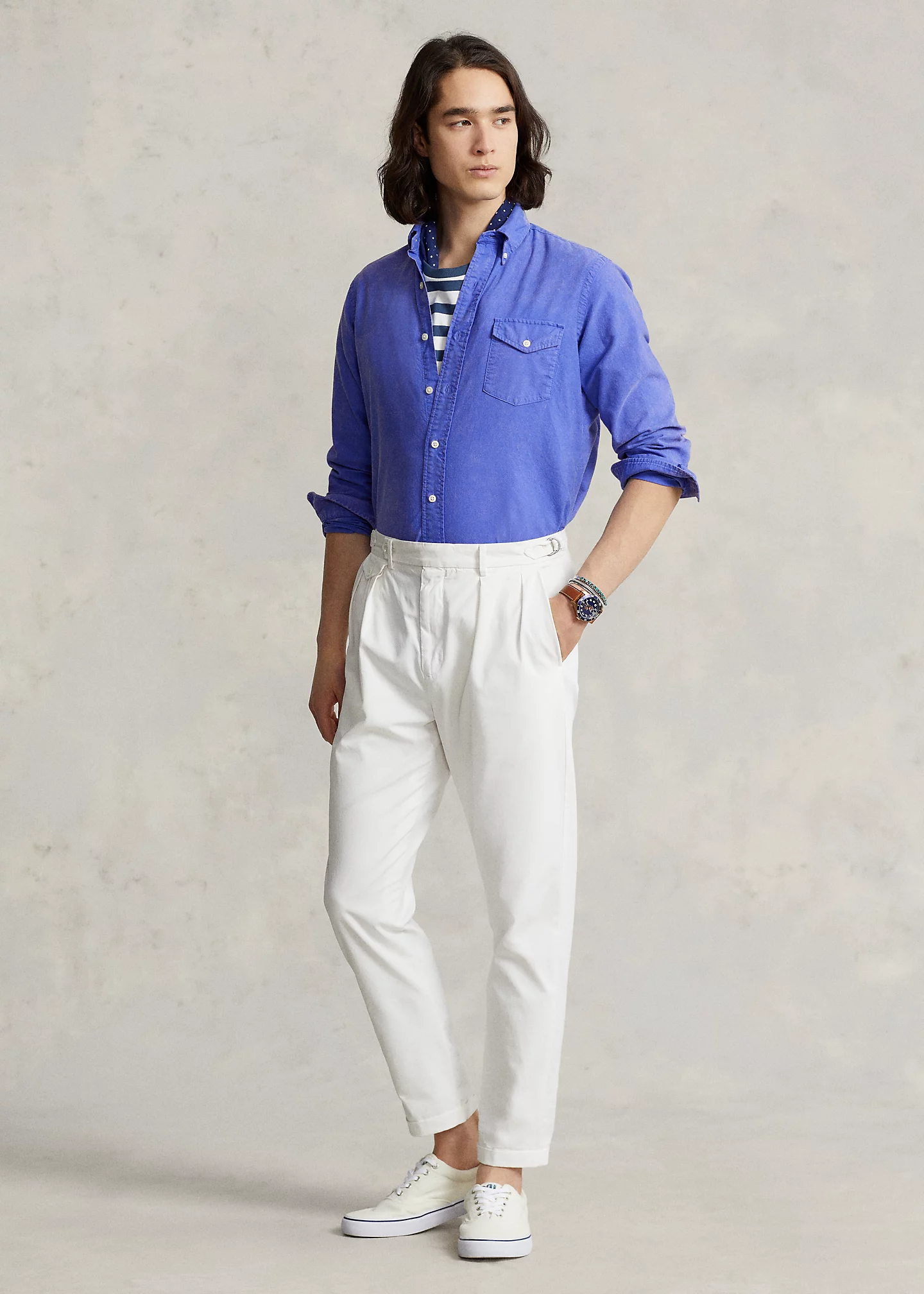 Classic Fit Garment-Dyed Oxford Shirt