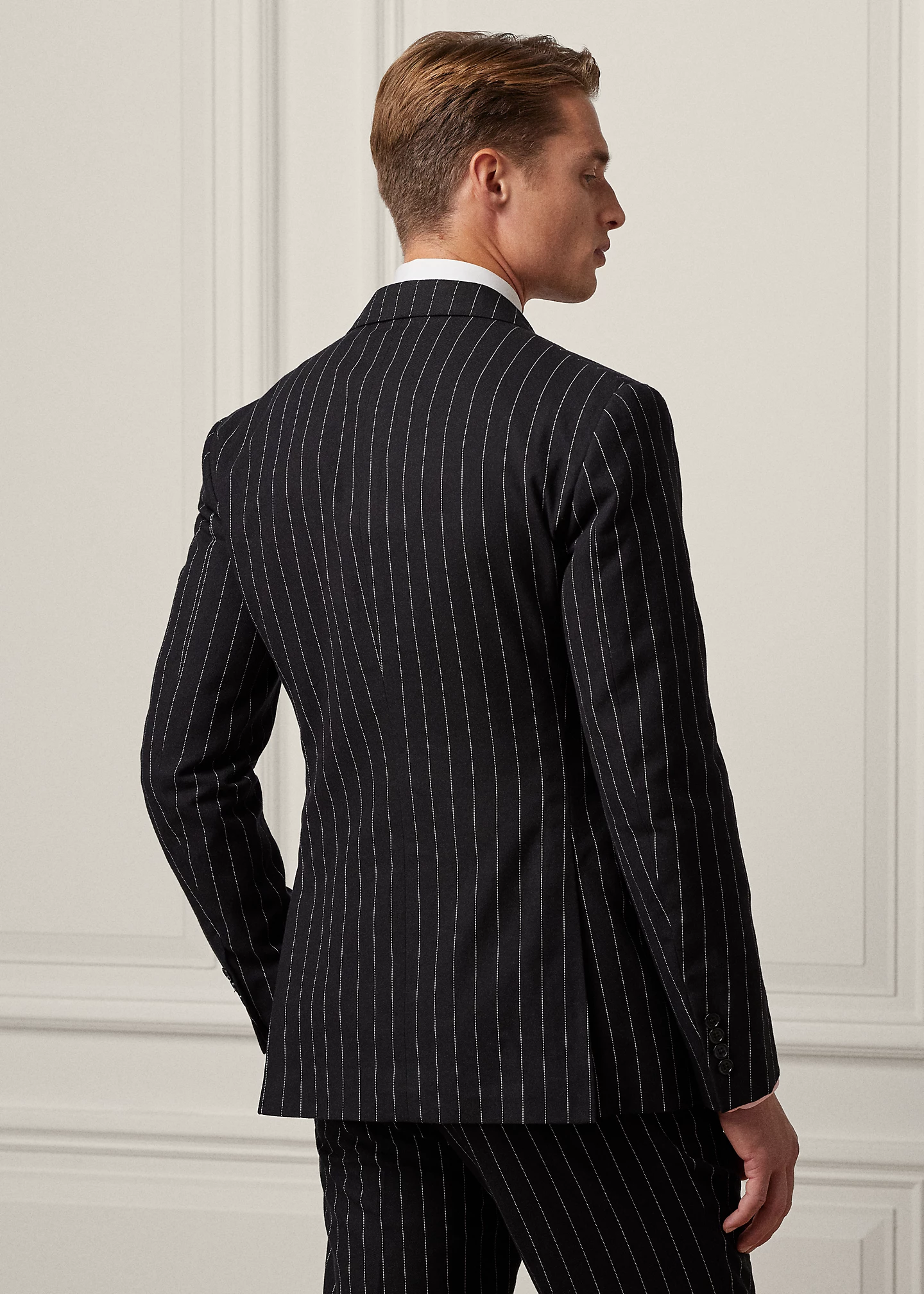 Kent Hand-Tailored Striped Suit Jacket