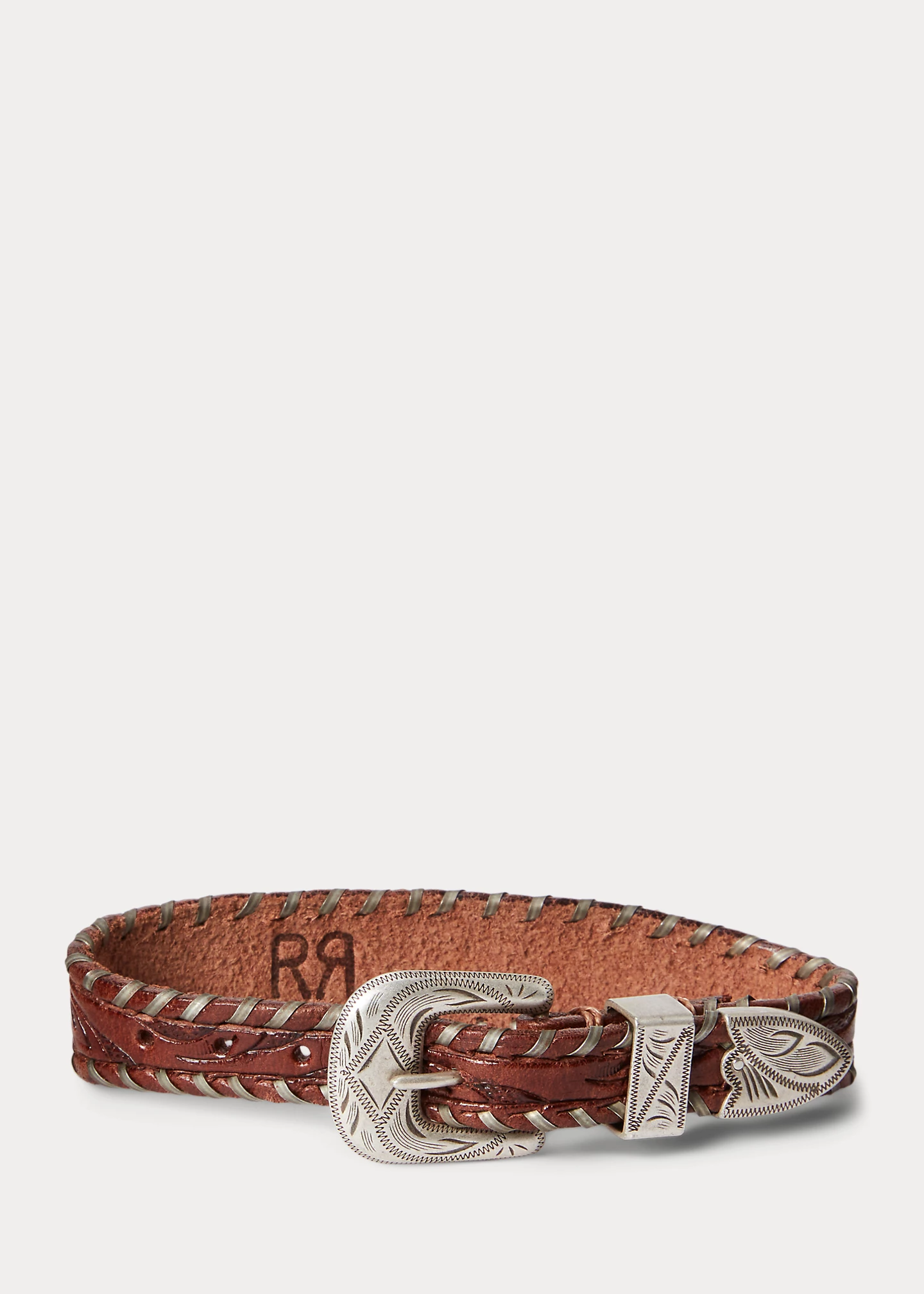 Hand-Tooled Leather Bracelet