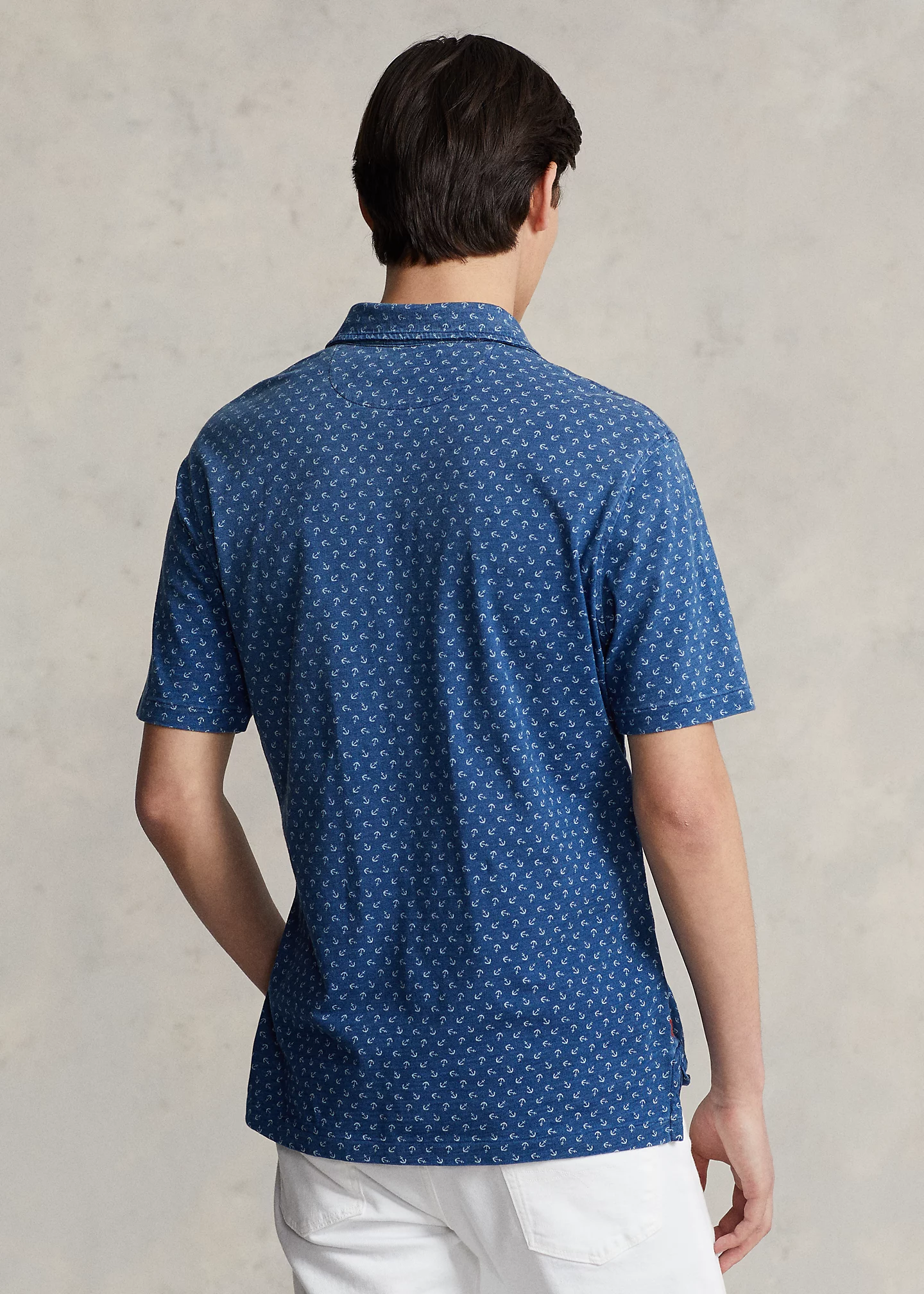 Classic Fit Anchor Jersey Polo Shirt