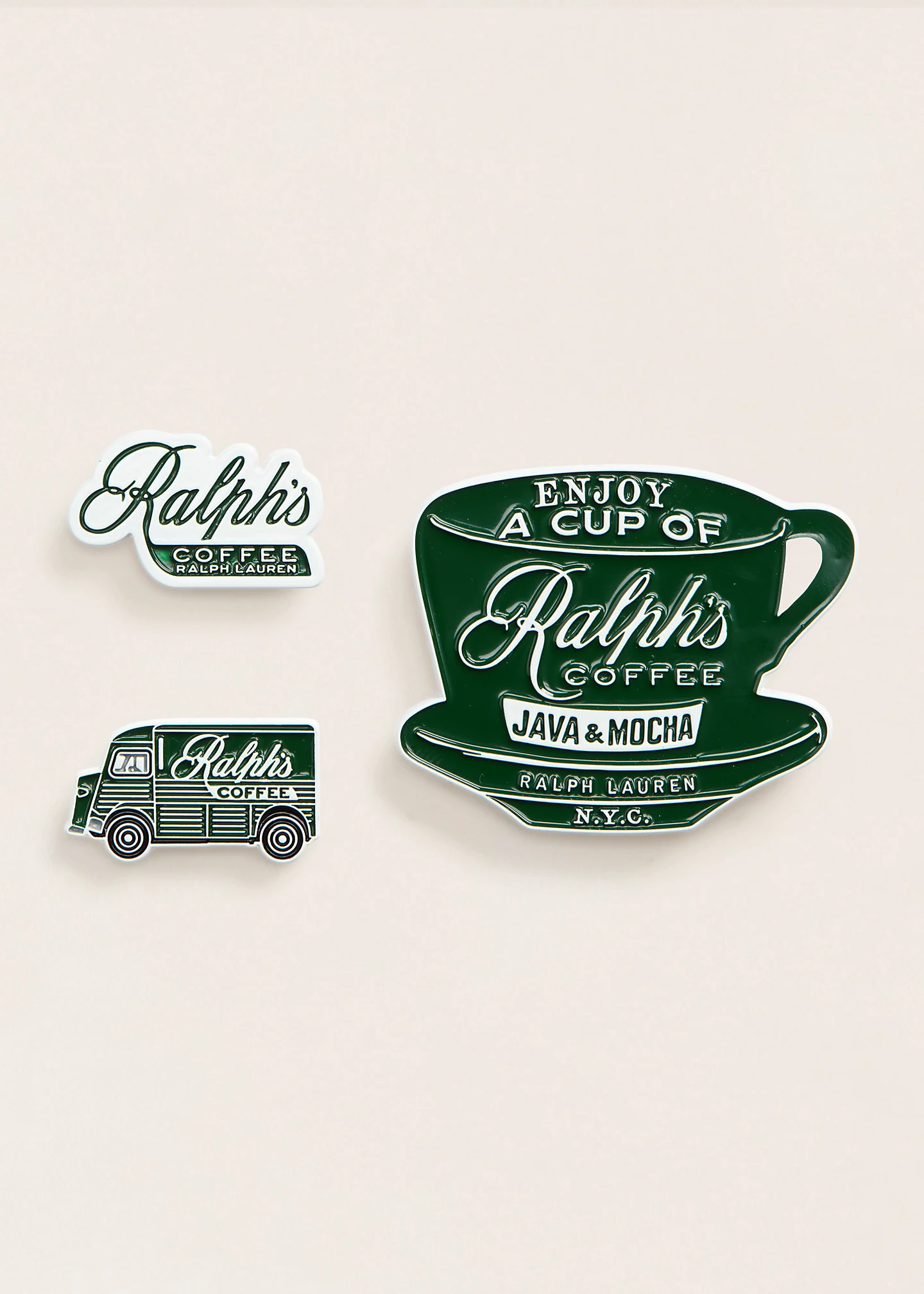 Ralph’s Coffee Cup Pin Set