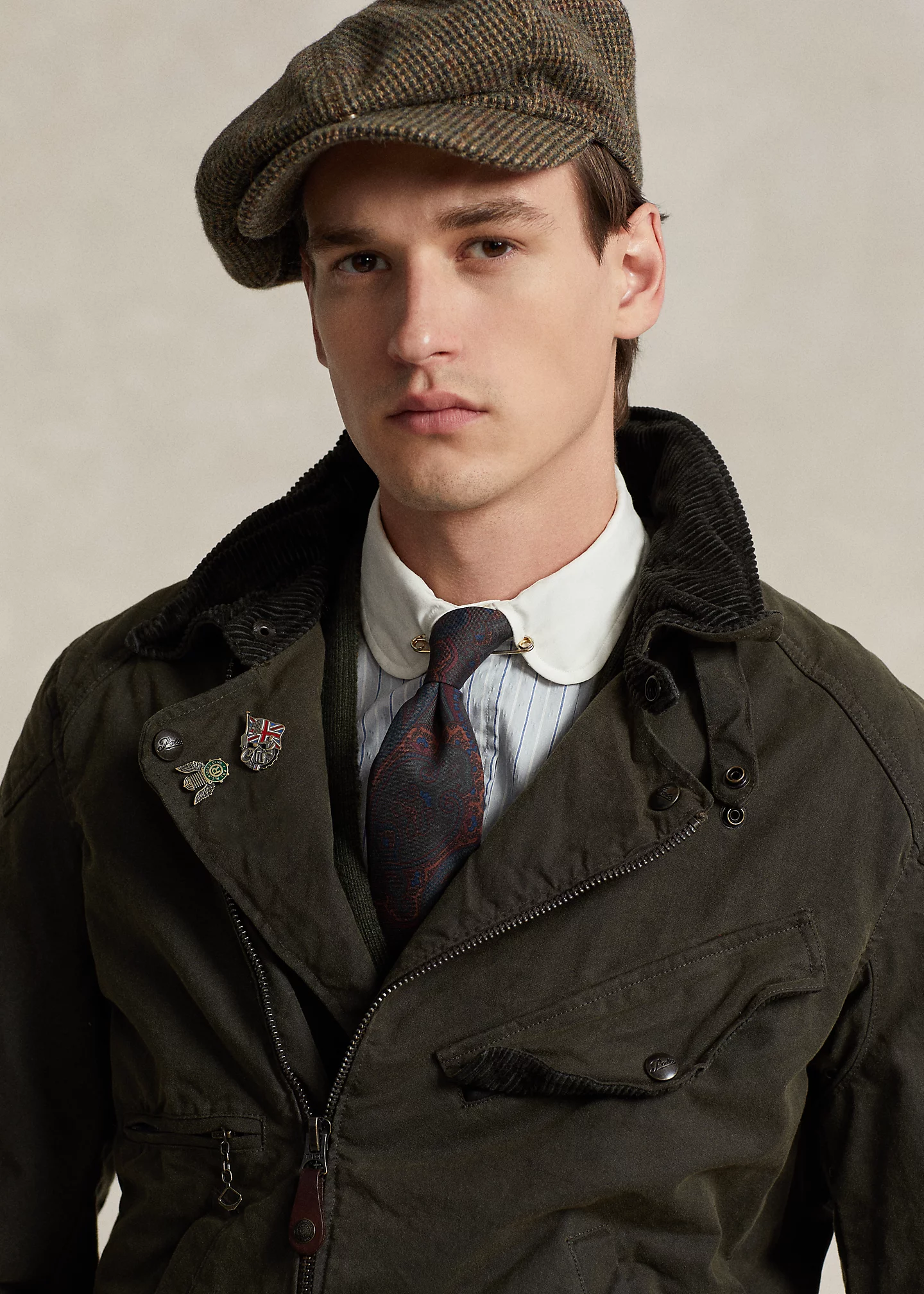 Oilcloth Asymmetrical Motorcycle Jacket