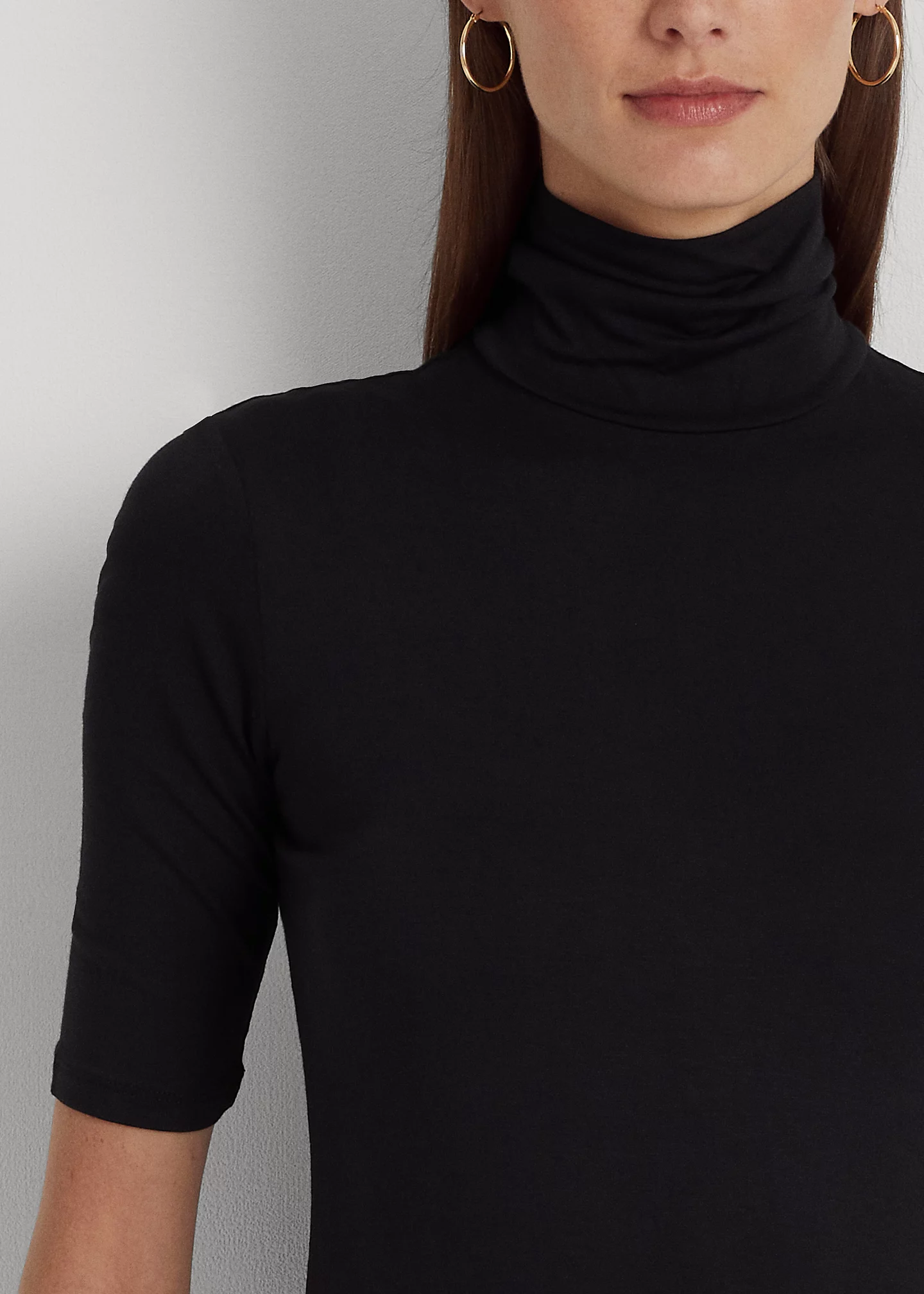 Jersey Turtleneck Top