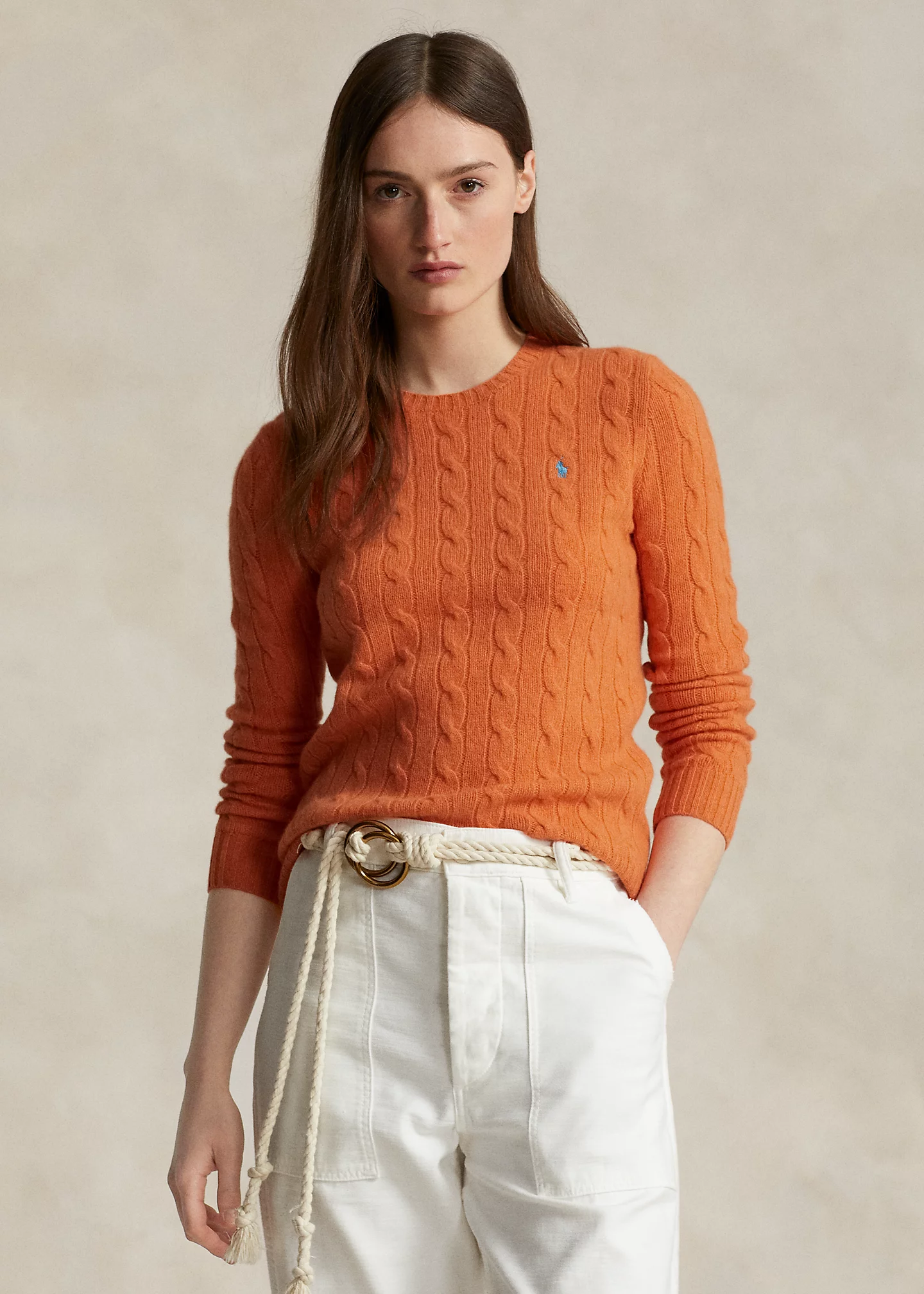 Cable-Knit Wool-Cashmere Sweater