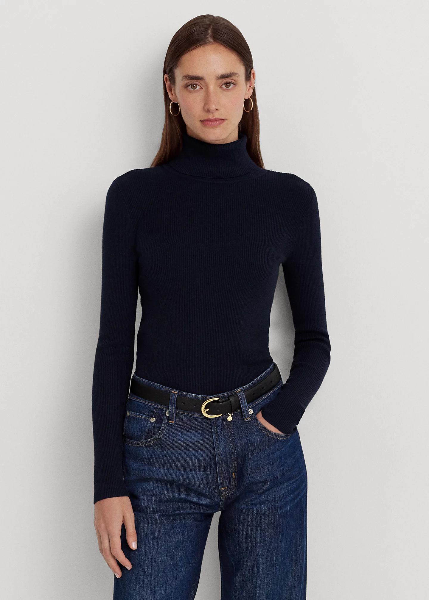 Ribbed Turtleneck Sweater