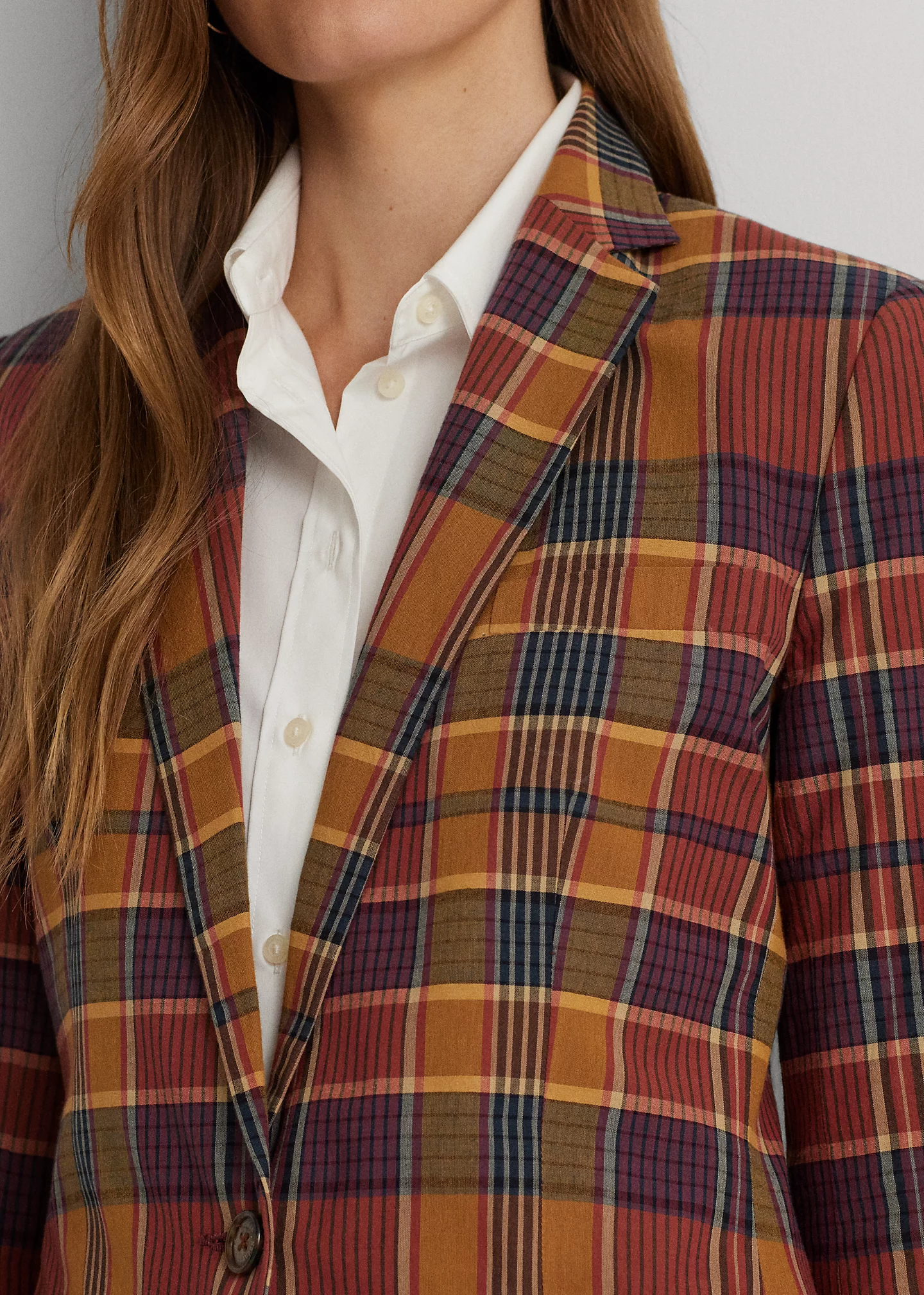Cotton Madras Blazer