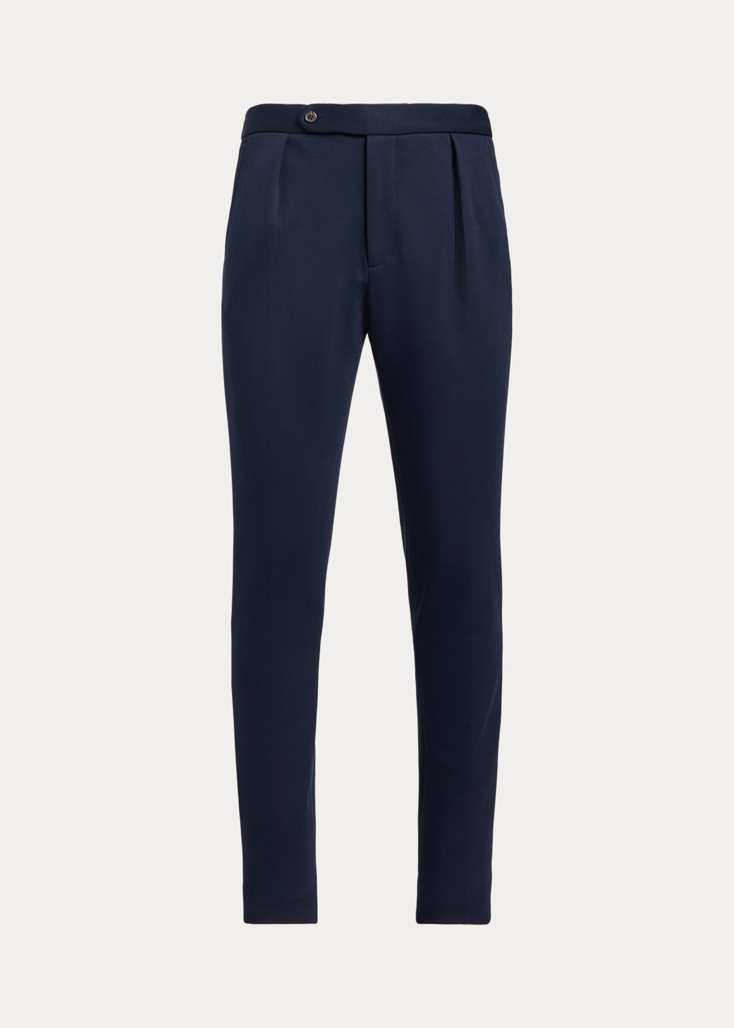 Pleated Double-Knit Suit Trouser