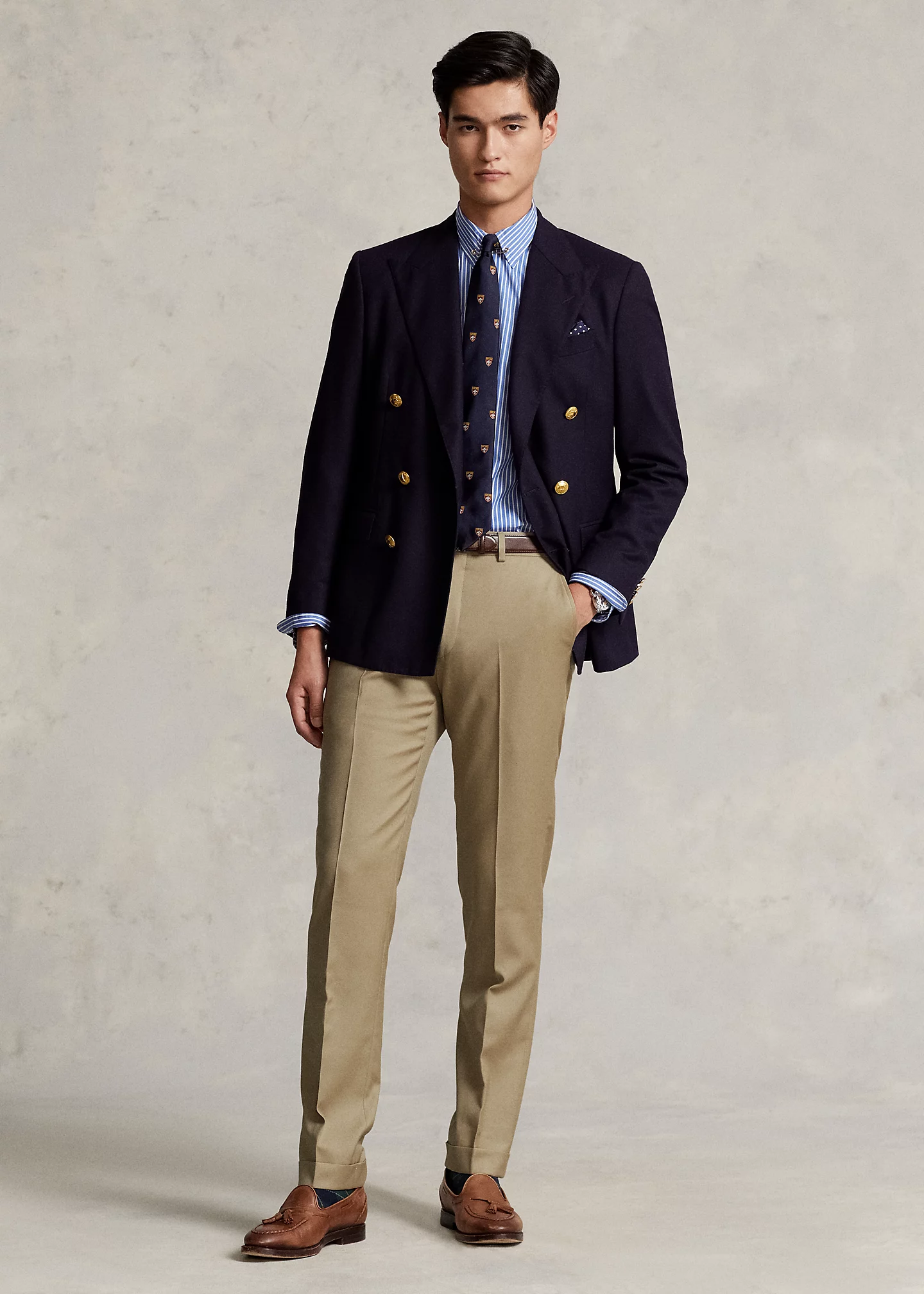 Slim Fit Wool Twill Trouser