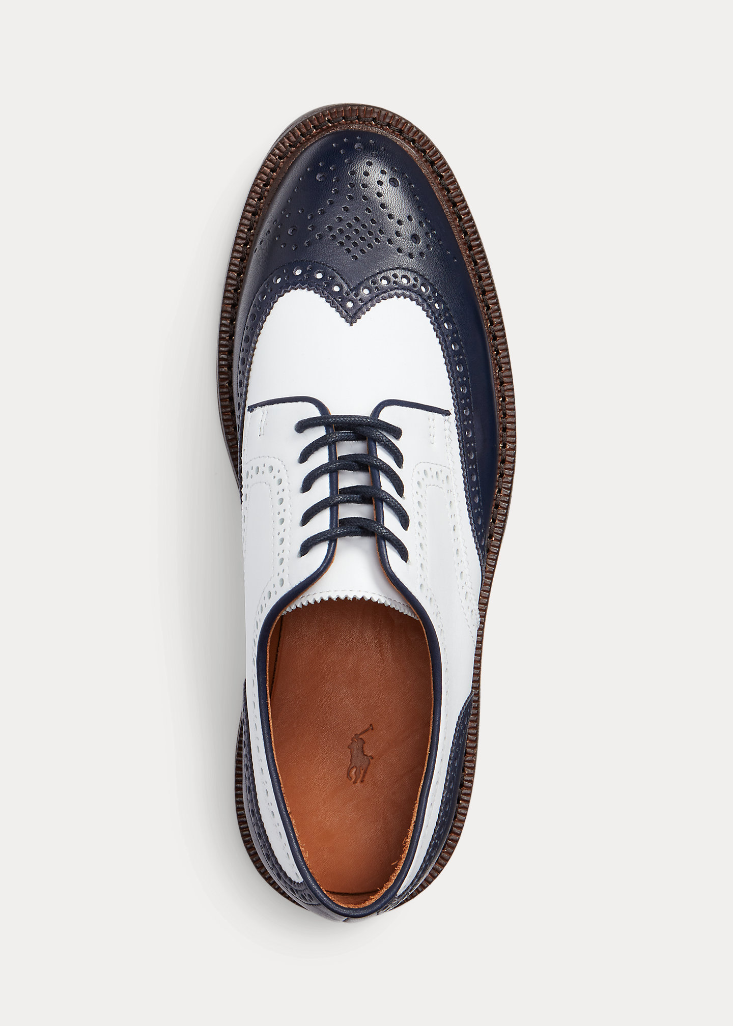 Two-Tone Wingtip Calfskin Oxford