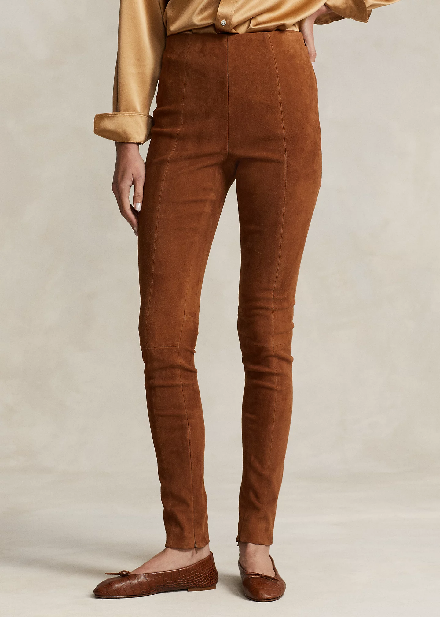 Lambskin Suede Pant