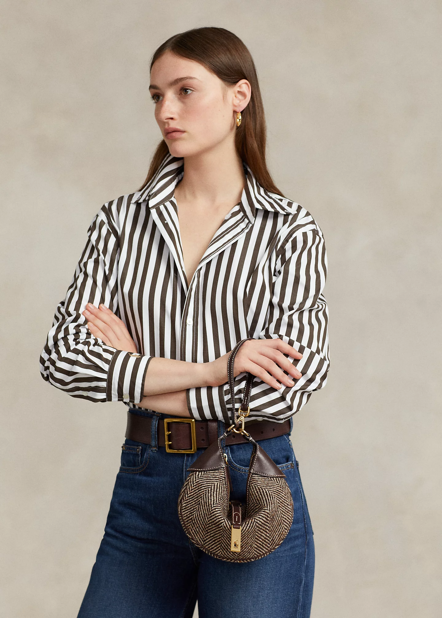 Polo ID Herringbone Mini Shoulder Bag