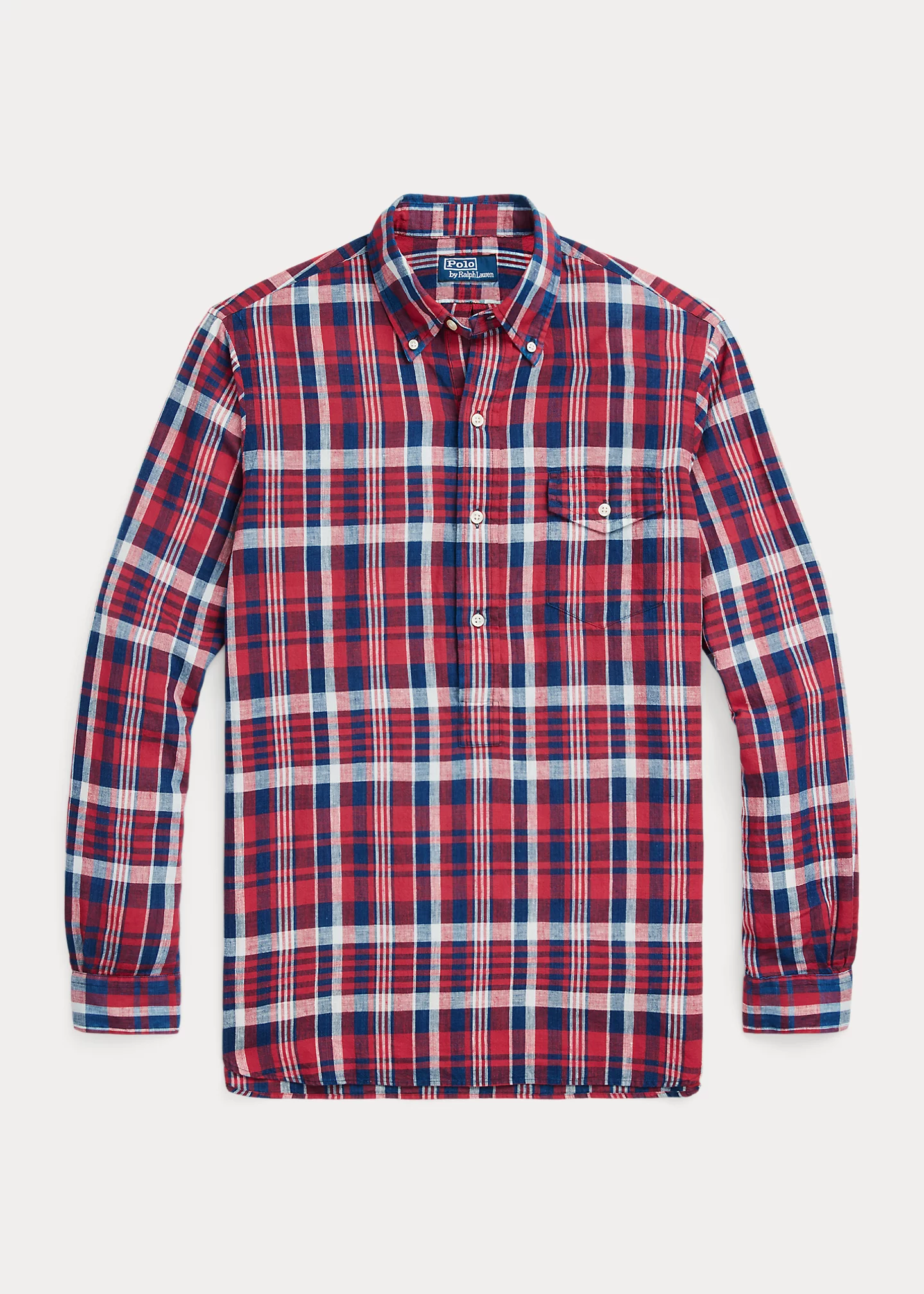 Classic Fit Madras Popover Shirt