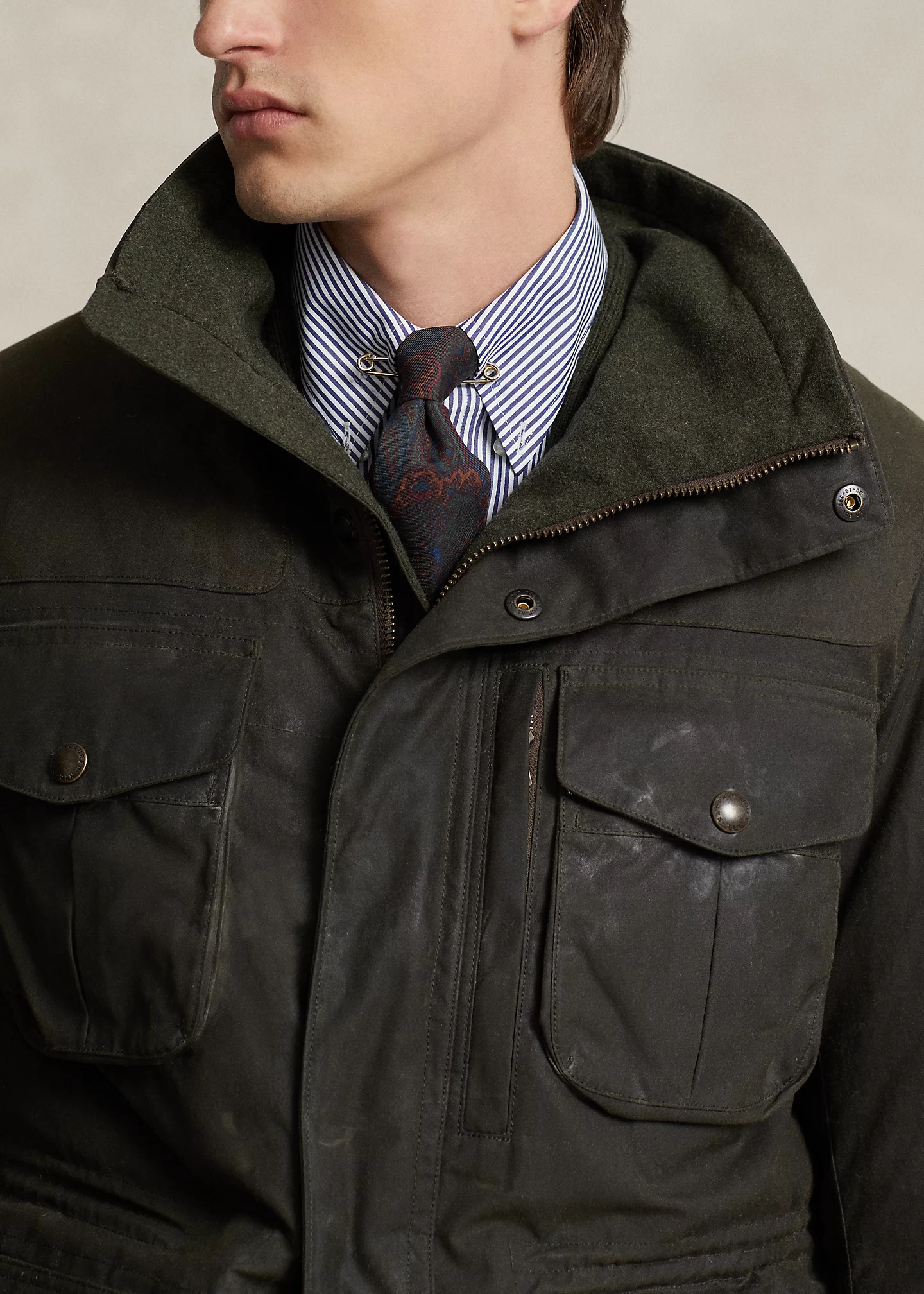 Oilcloth Down Jacket