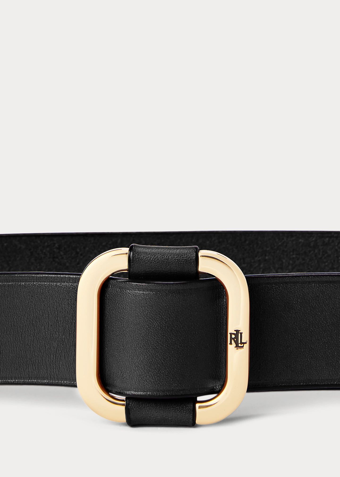 Slide-Buckle Leather Belt