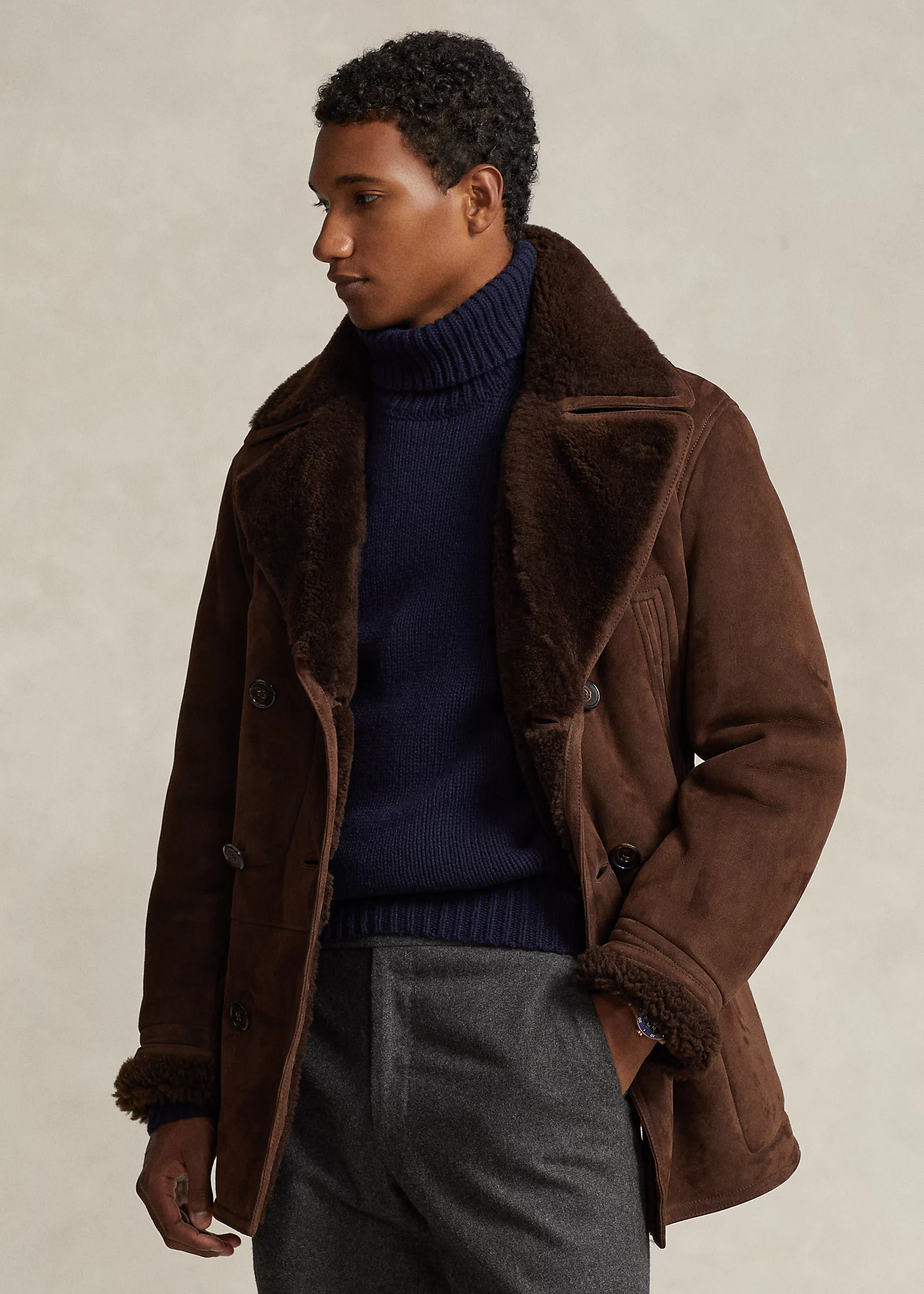The Shearling Polo Coat