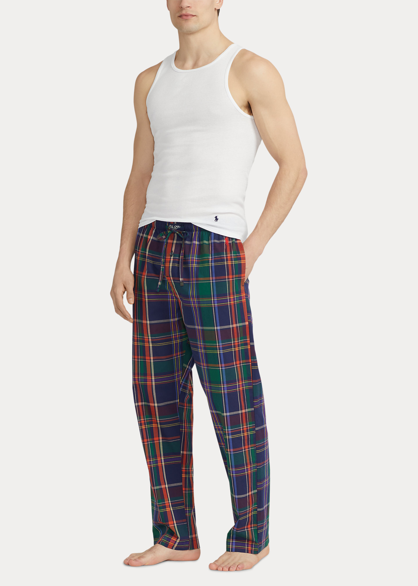 Plaid Cotton Pajama Pant